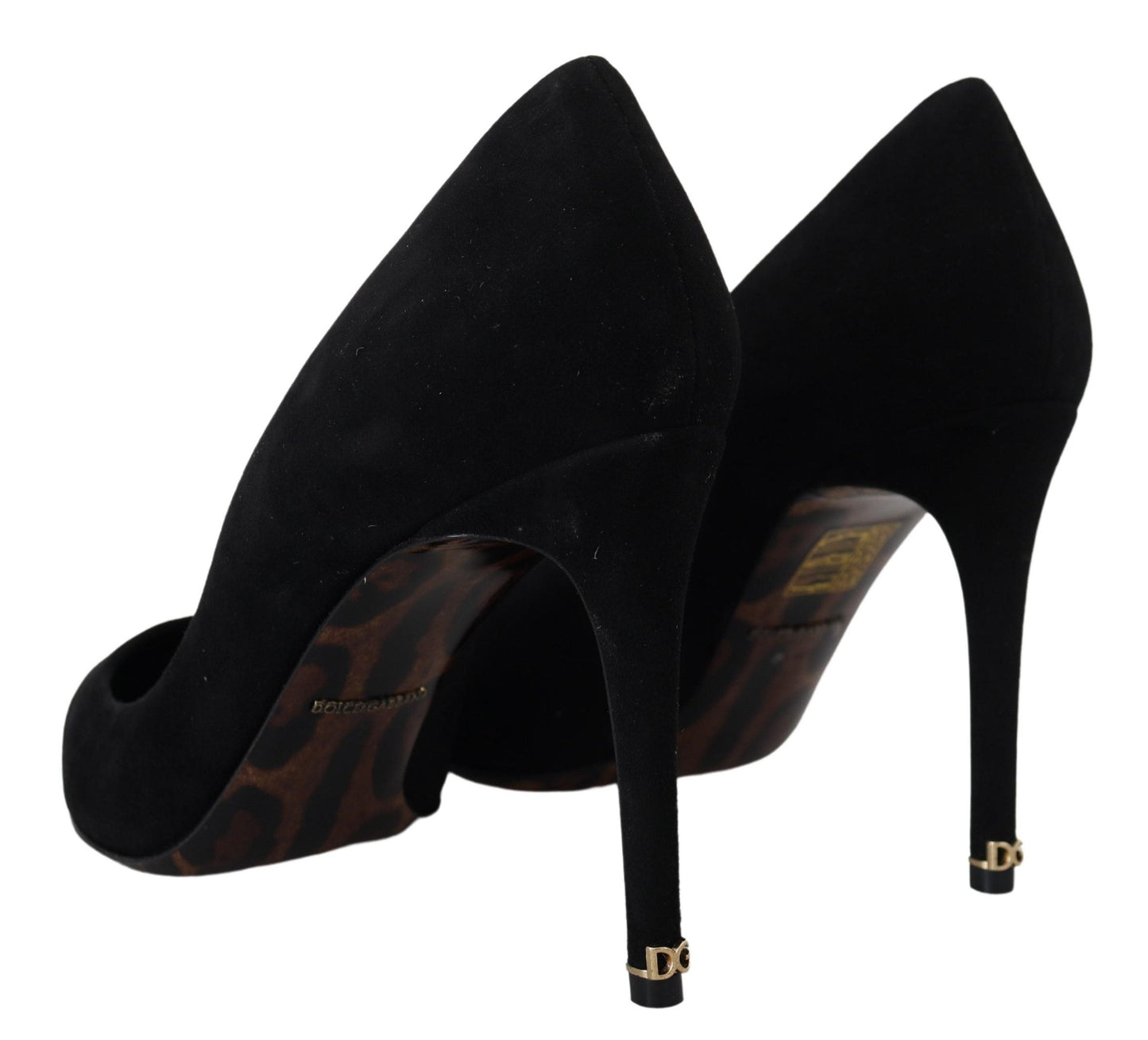 Schwarze Wildleder High Heels Pumps Klassische Schuhe