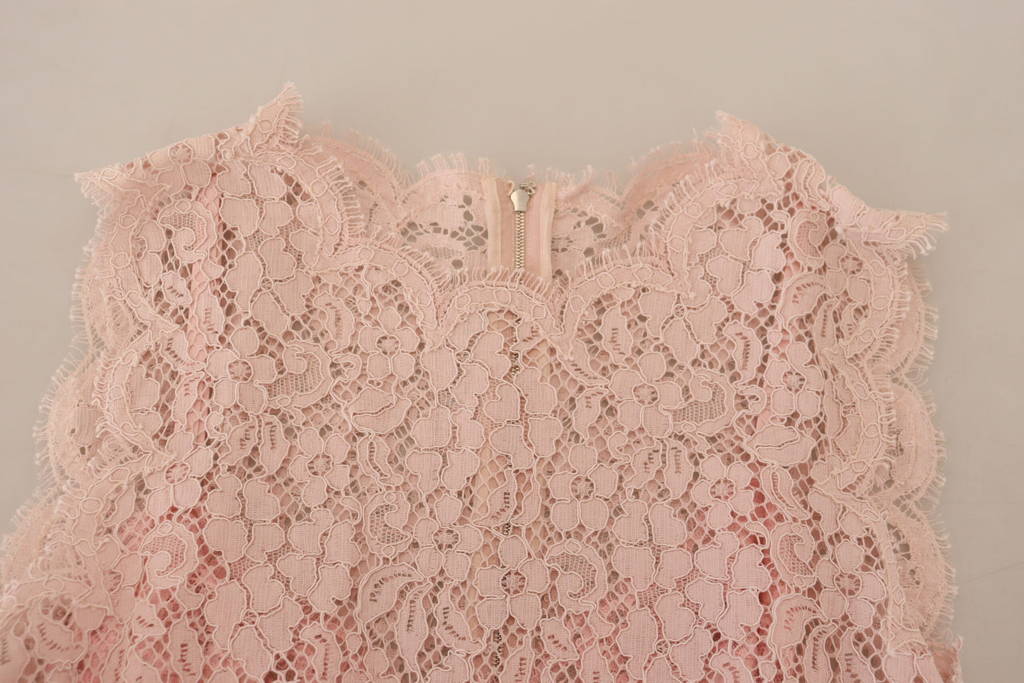 Pinke florale Spitze ärmelloses Tank-Bluse Top