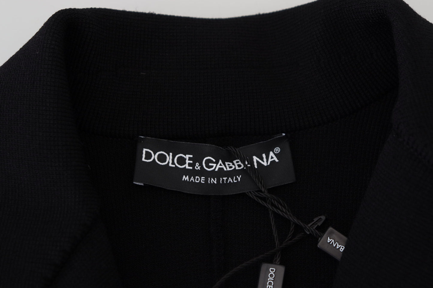 Schwarze Strickjacke mit Knöpfen Blazer Viskose Jacke