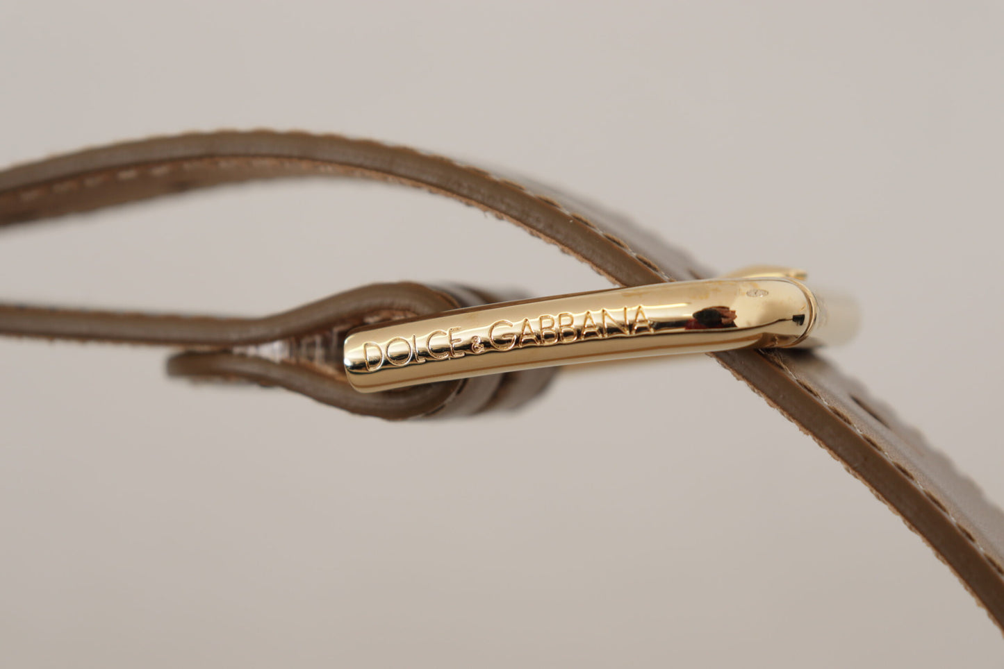 Bronze Leder Gold Logo graviert Gürtelschnalle