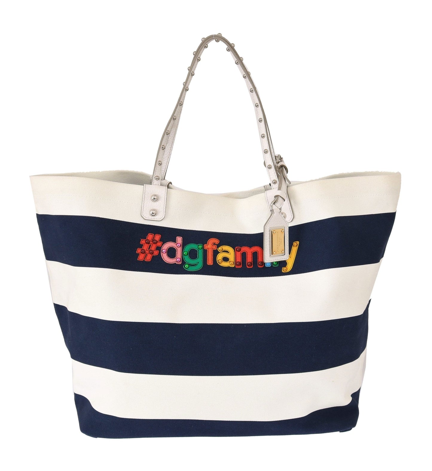 Blauer Canvas #dgfamily Einkaufstasche BEATRICE