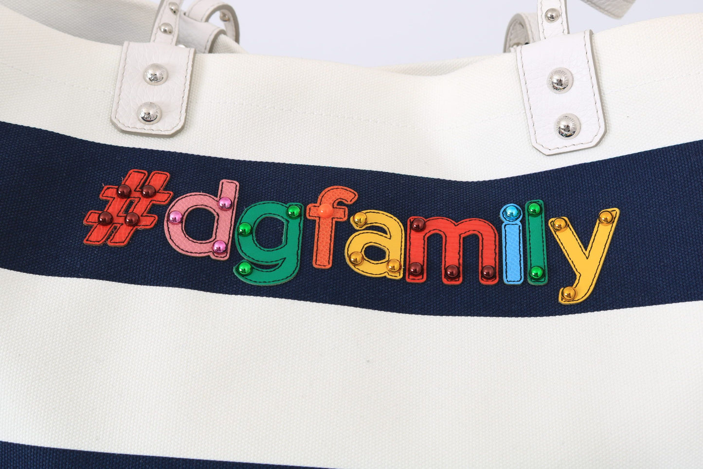 Blauer Canvas #dgfamily Einkaufstasche BEATRICE