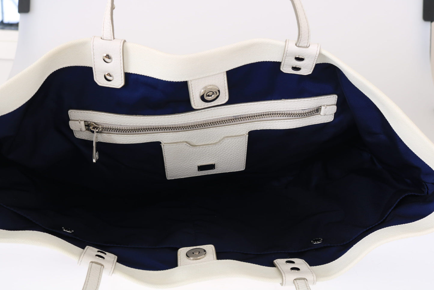 Blauer Canvas #dgfamily Einkaufstasche BEATRICE