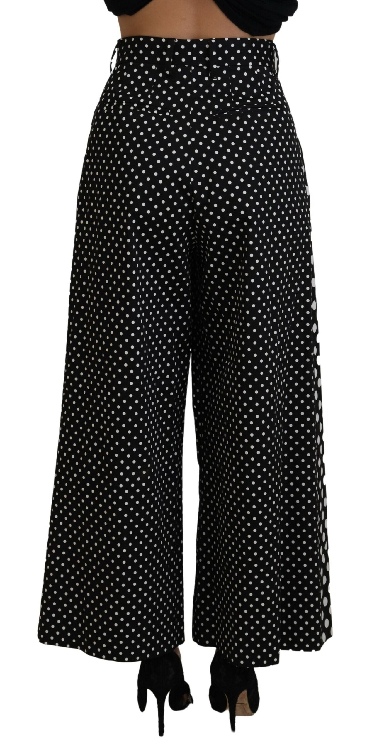 Multicolor Polka Dots Hose mit hoher Taille