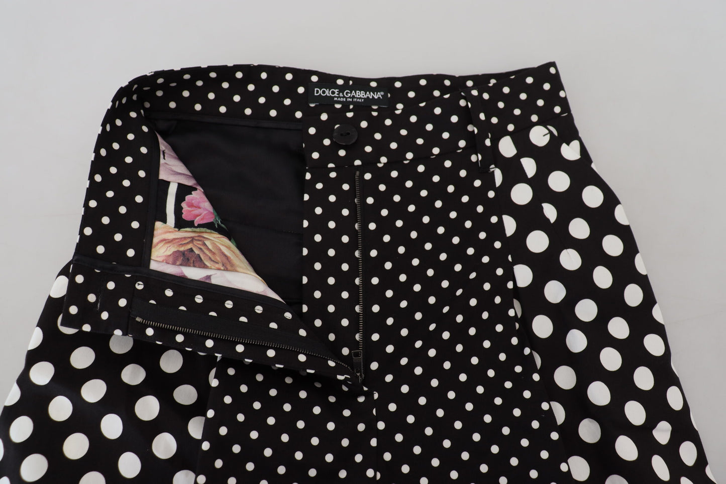 Multicolor Polka Dots Hose mit hoher Taille