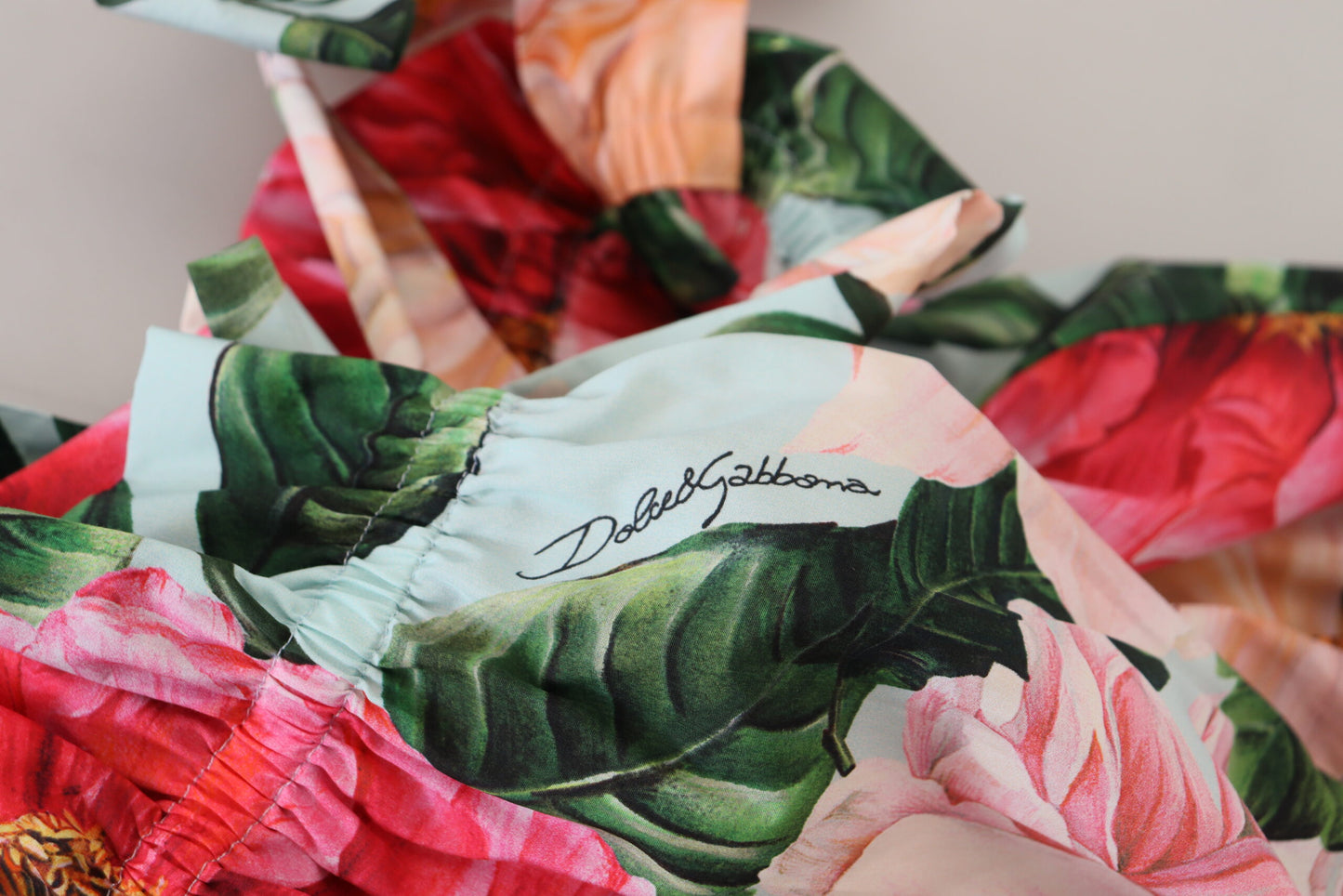 Mehrfarbiges ärmelloses Tank-Top mit Blumendruck