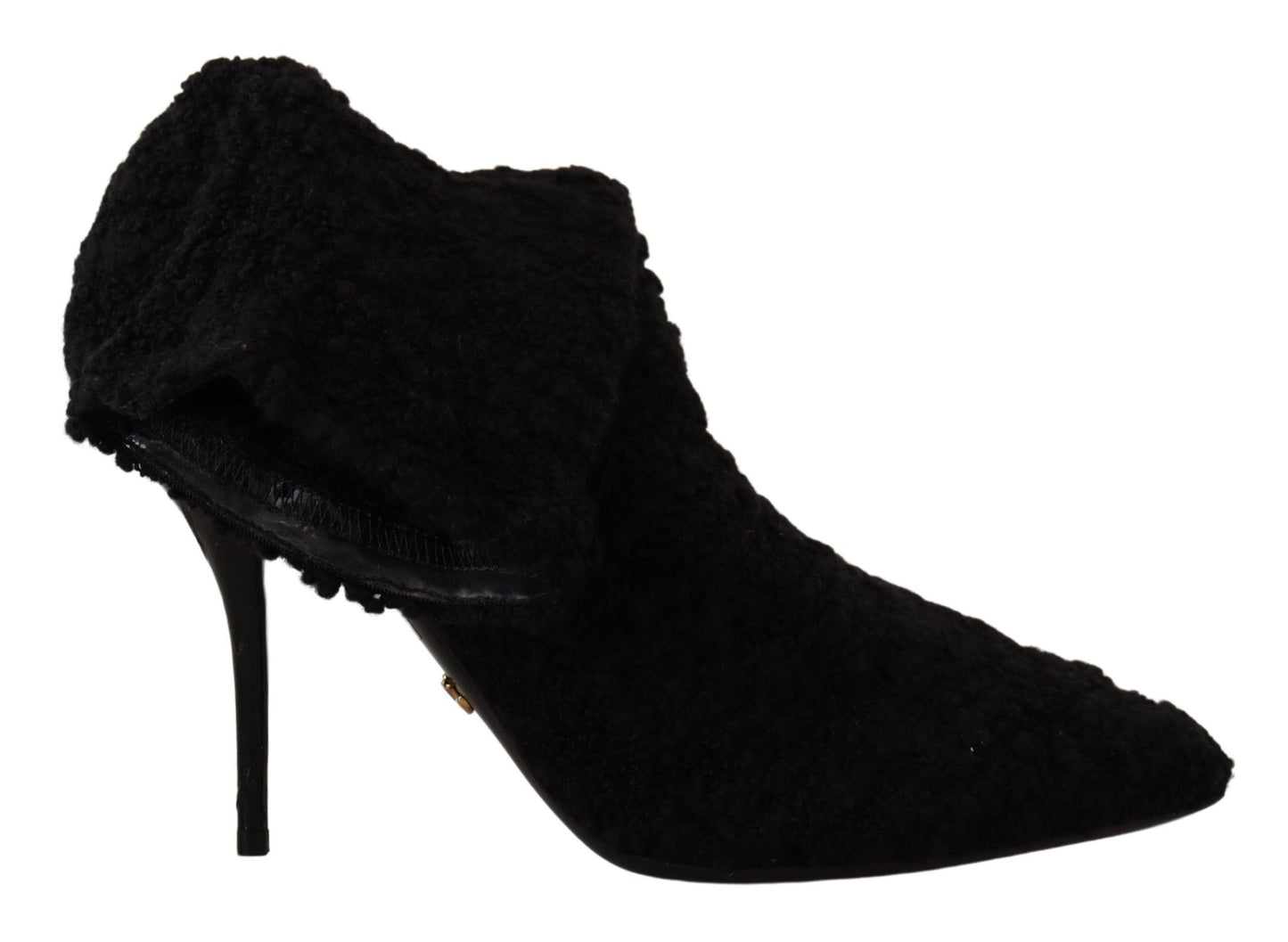 Schwarz Stiletto Heels Mid Calf Frauen Stiefel