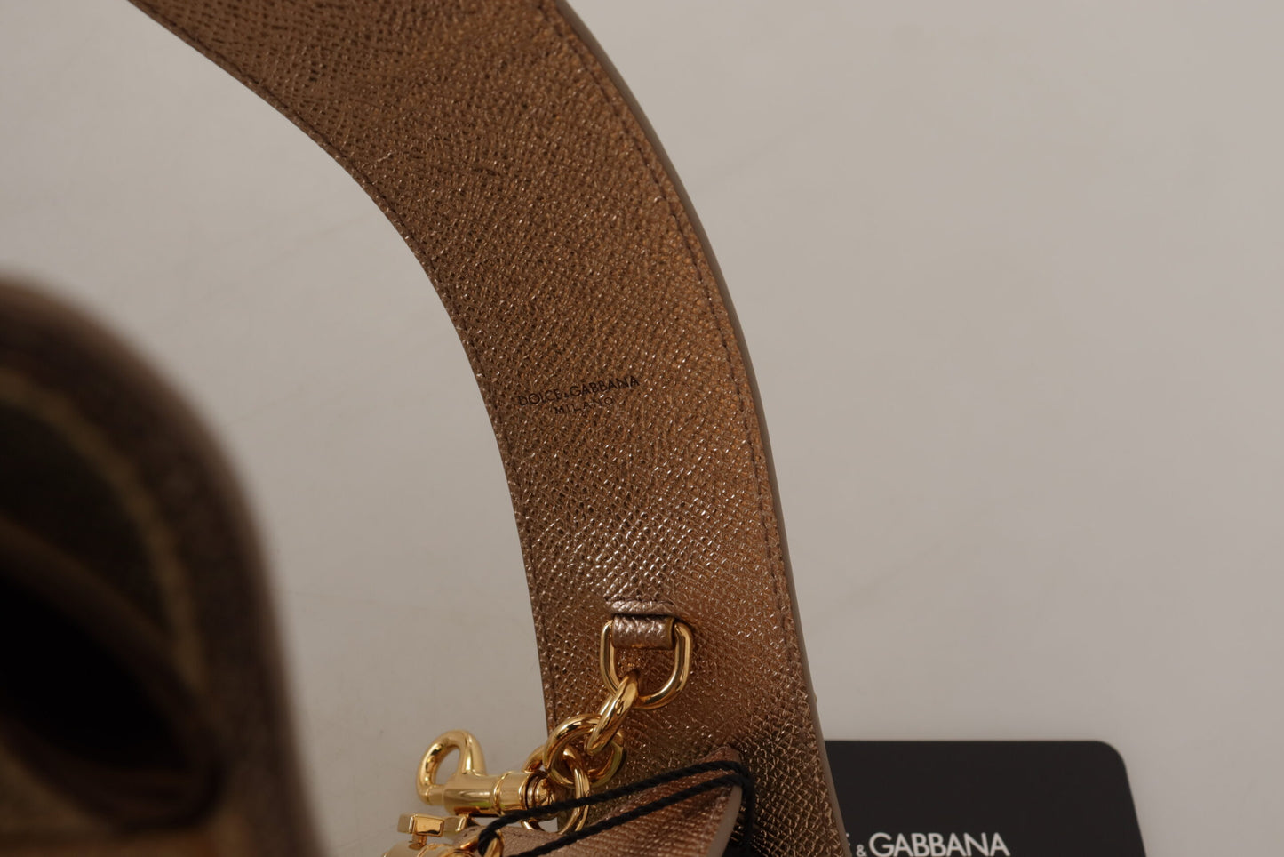 Gold Leder LOVE Patch Tasche Schulterriemen