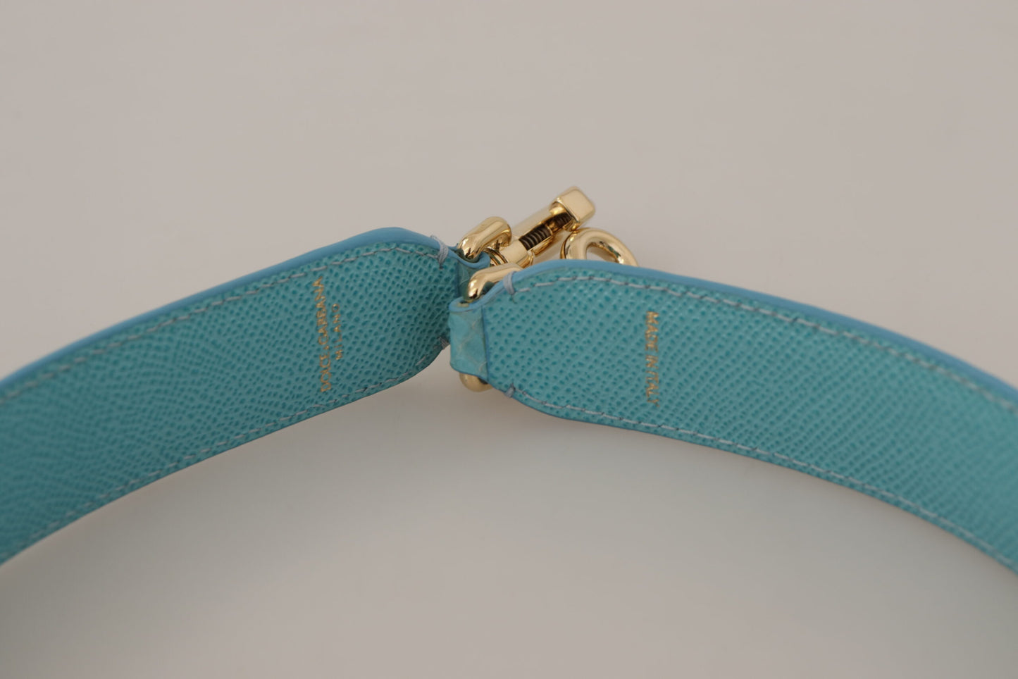 Blaue Kristalle Ledertasche mit Schulterriemen