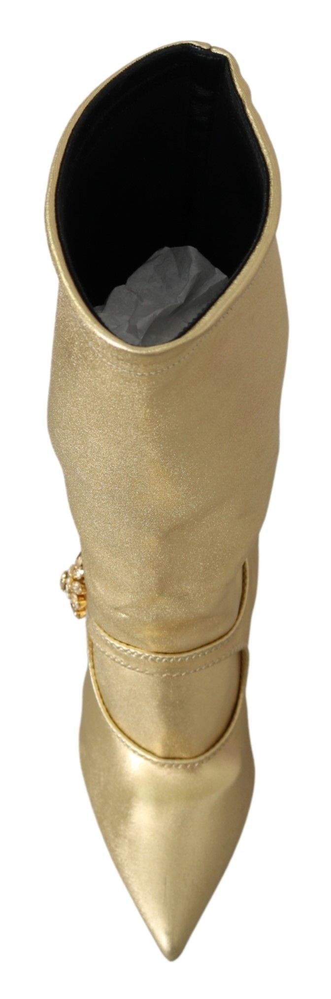 Gold Strassstiefel Socken Schuhe
