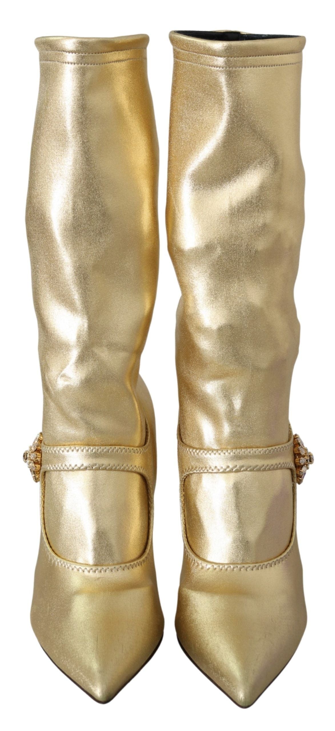 Gold Strassstiefel Socken Schuhe