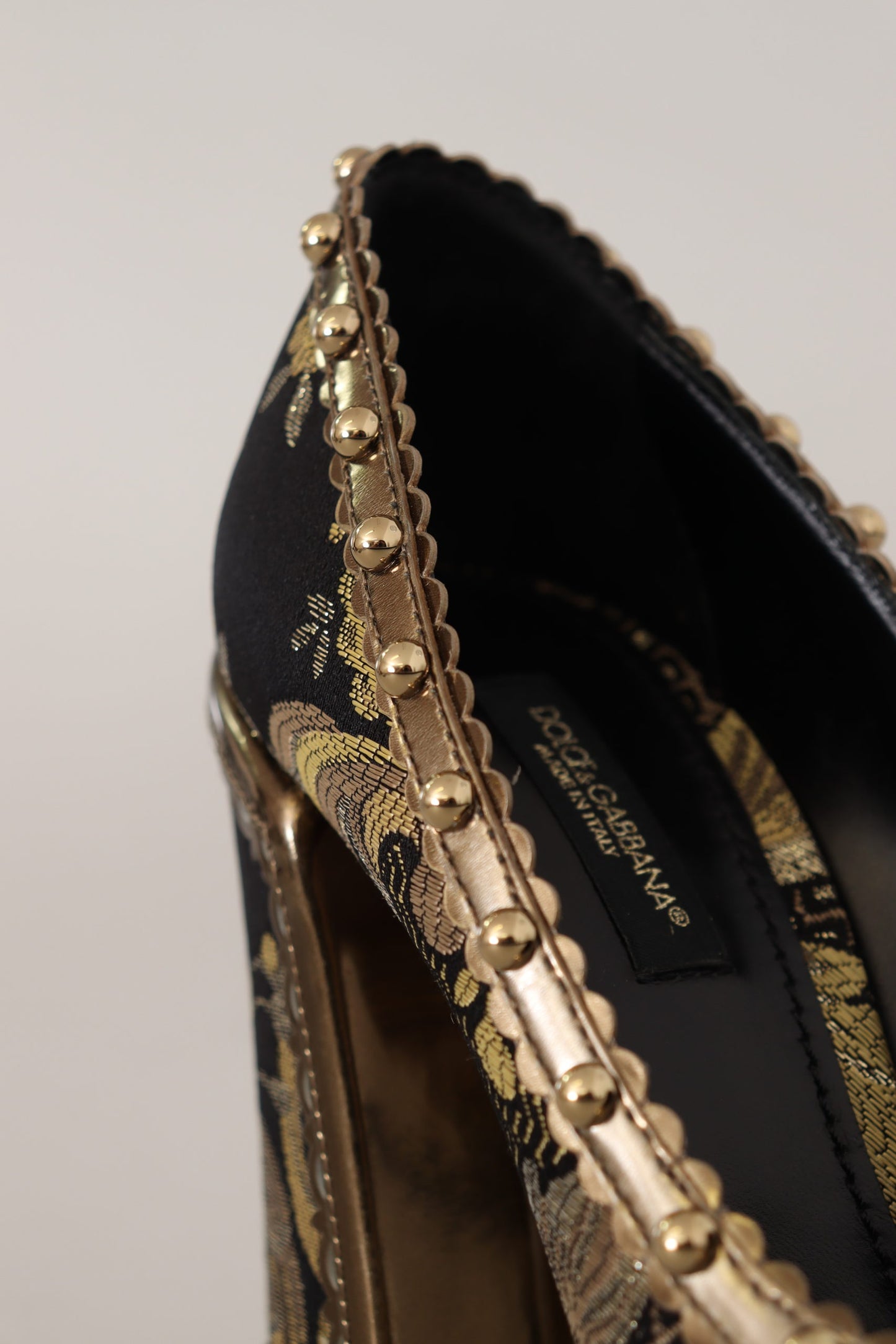 Gold Kristall Quadratische Zehe Brokat Pumps Schuhe