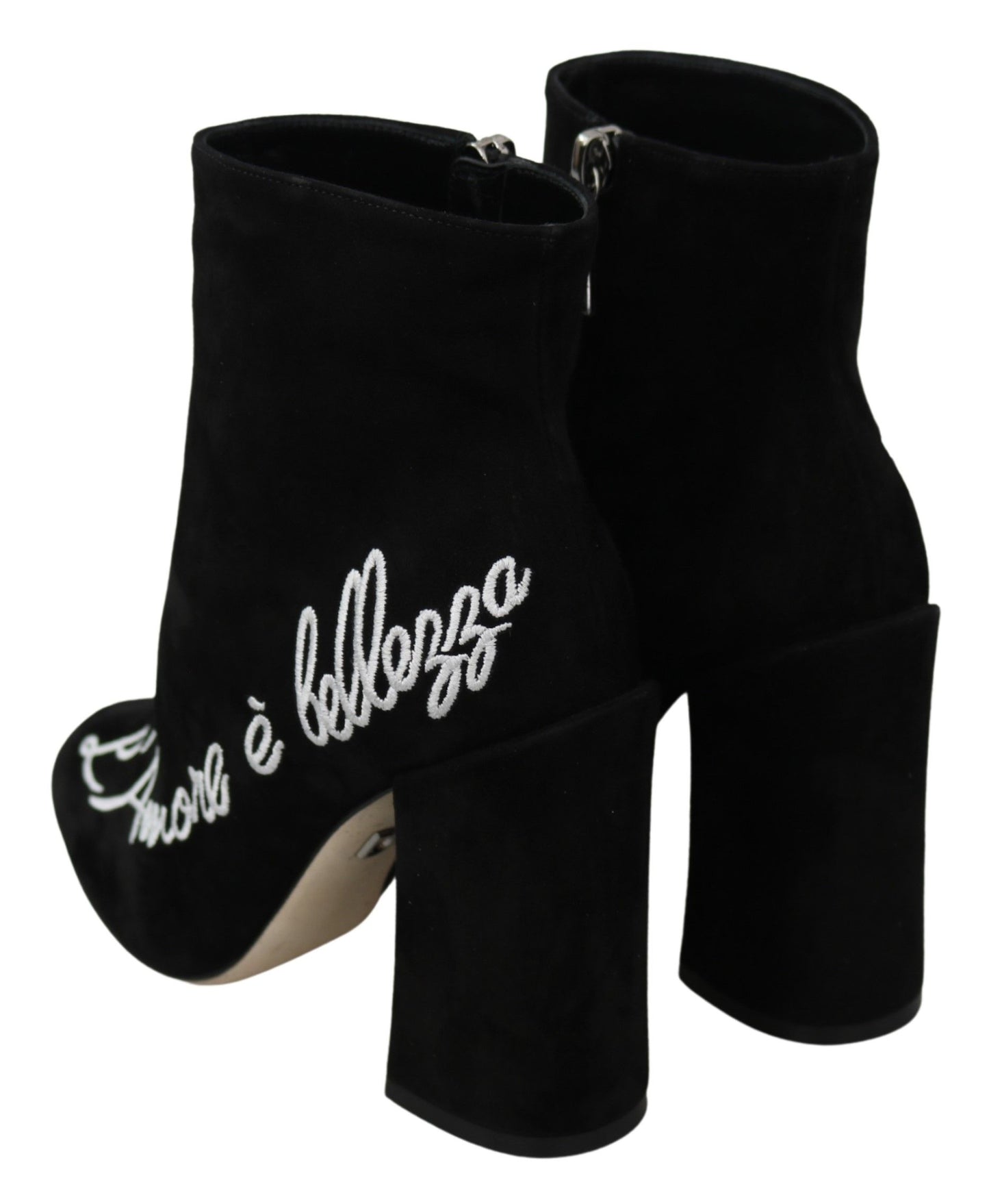 Schwarz Wildleder L'Amore E'Bellezza Stiefel Schuhe
