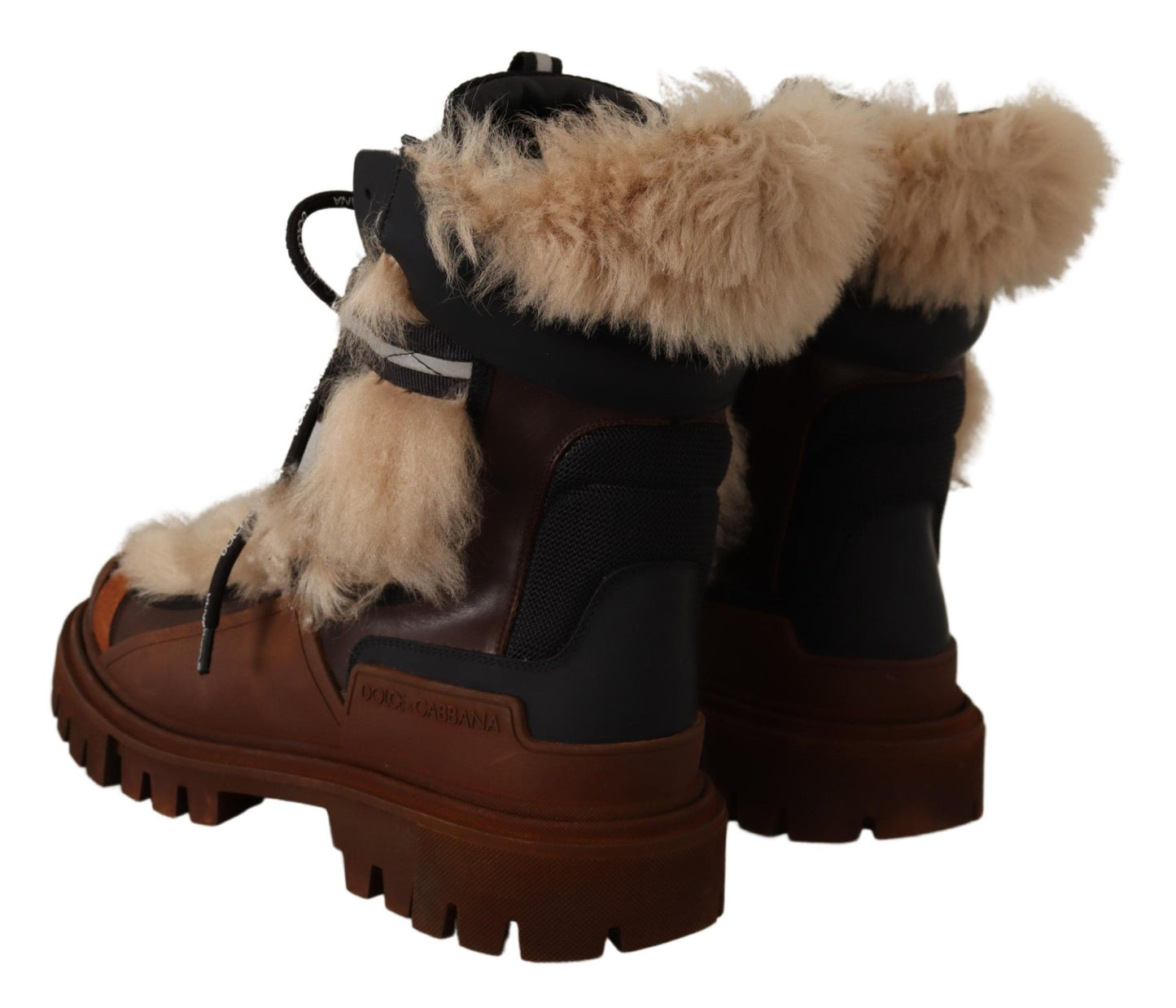 Stiefel Winter Shearling Leder Gummischuhe