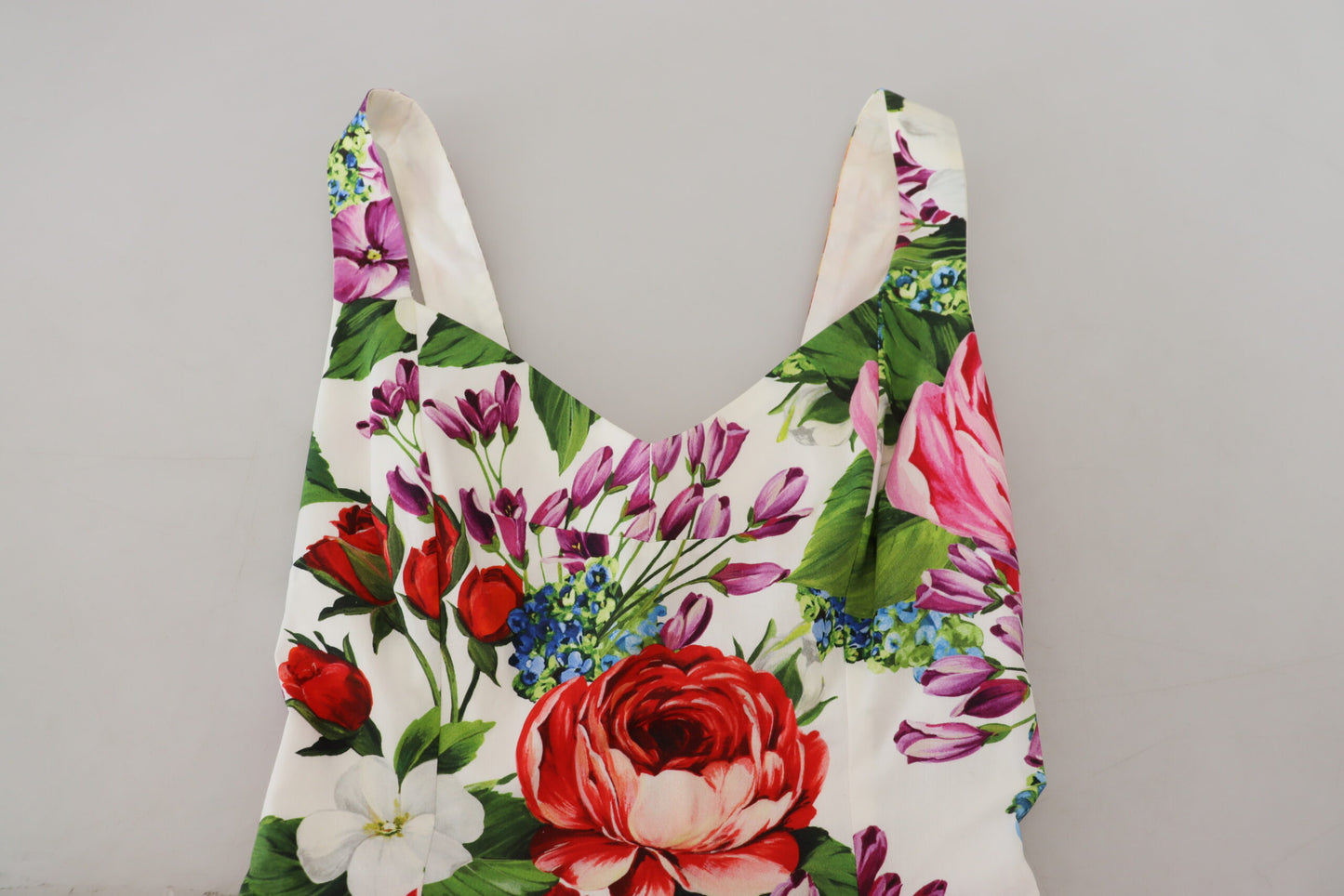 Multicolor Floral Print Baumwolle Body Suit Top