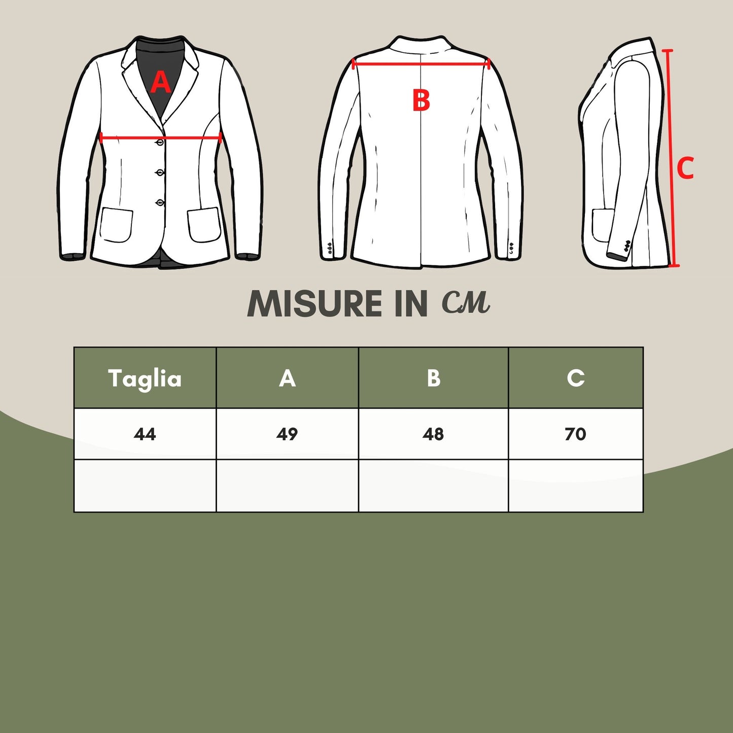 Beige Baumwolle Saharan Gürteljacke