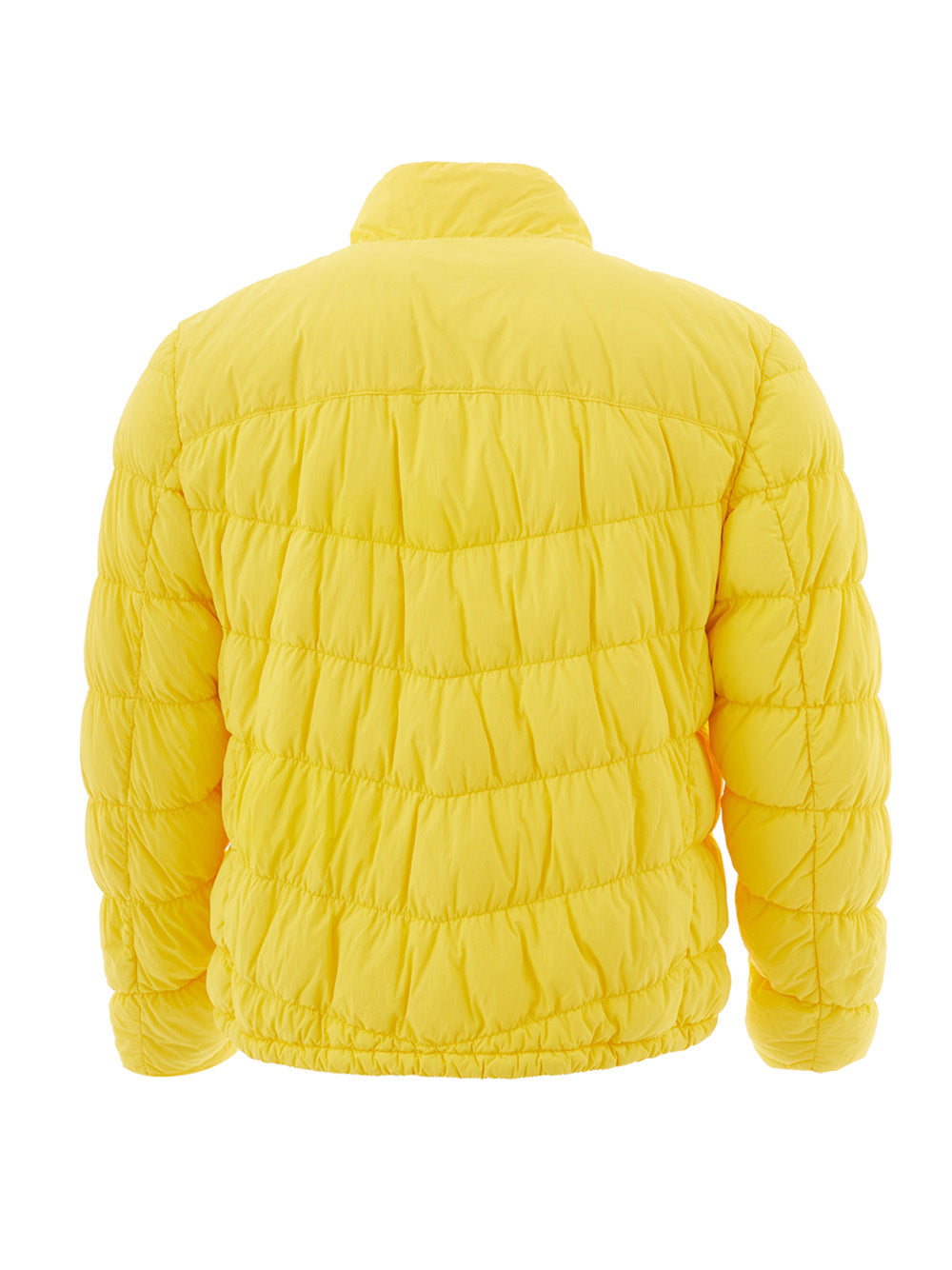 Gelbe Steppjacke