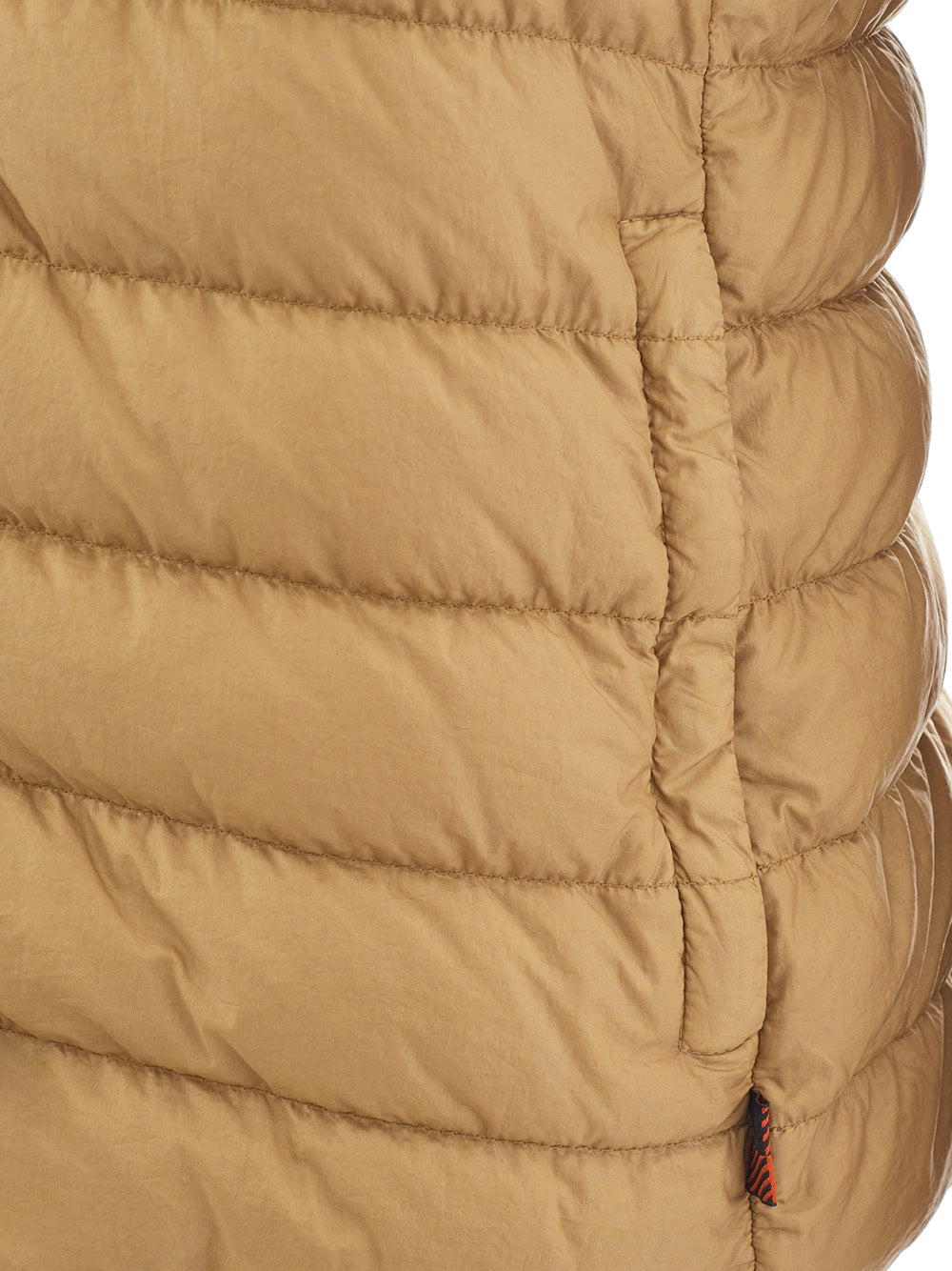 Dunkelbeige Leichte Steppjacke