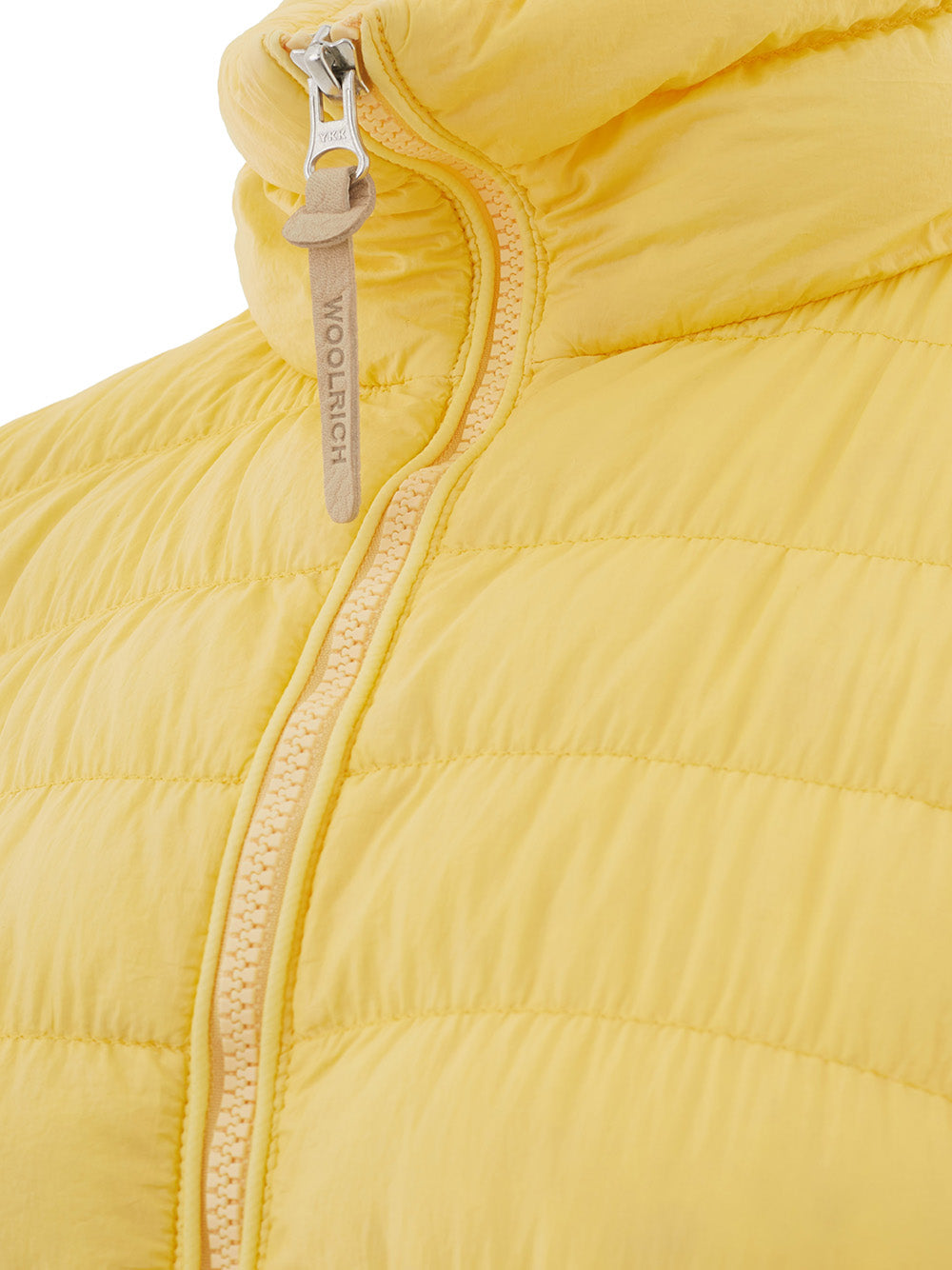 Gelbe gesteppte Bomberjacke
