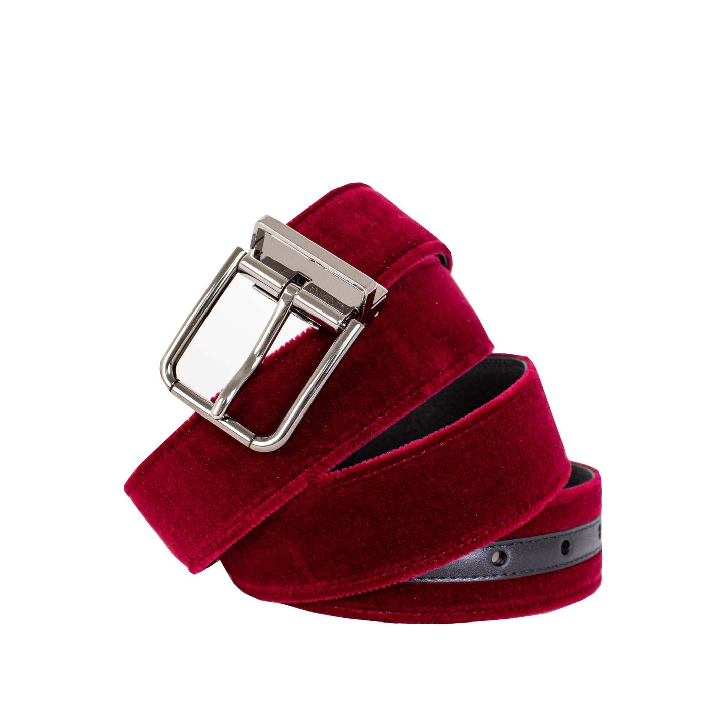 Dolce & Gabbana roter Samtgürtel