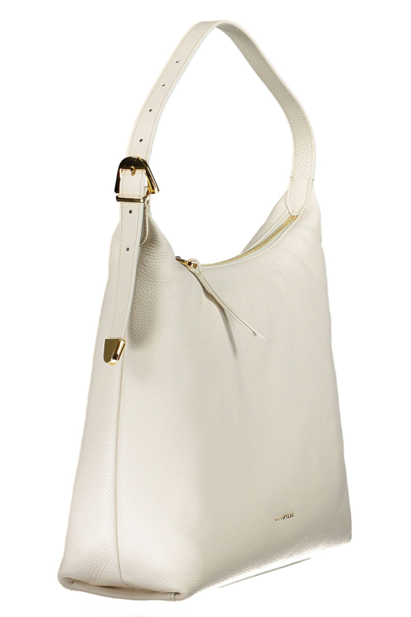 Weiße Lederhandtasche