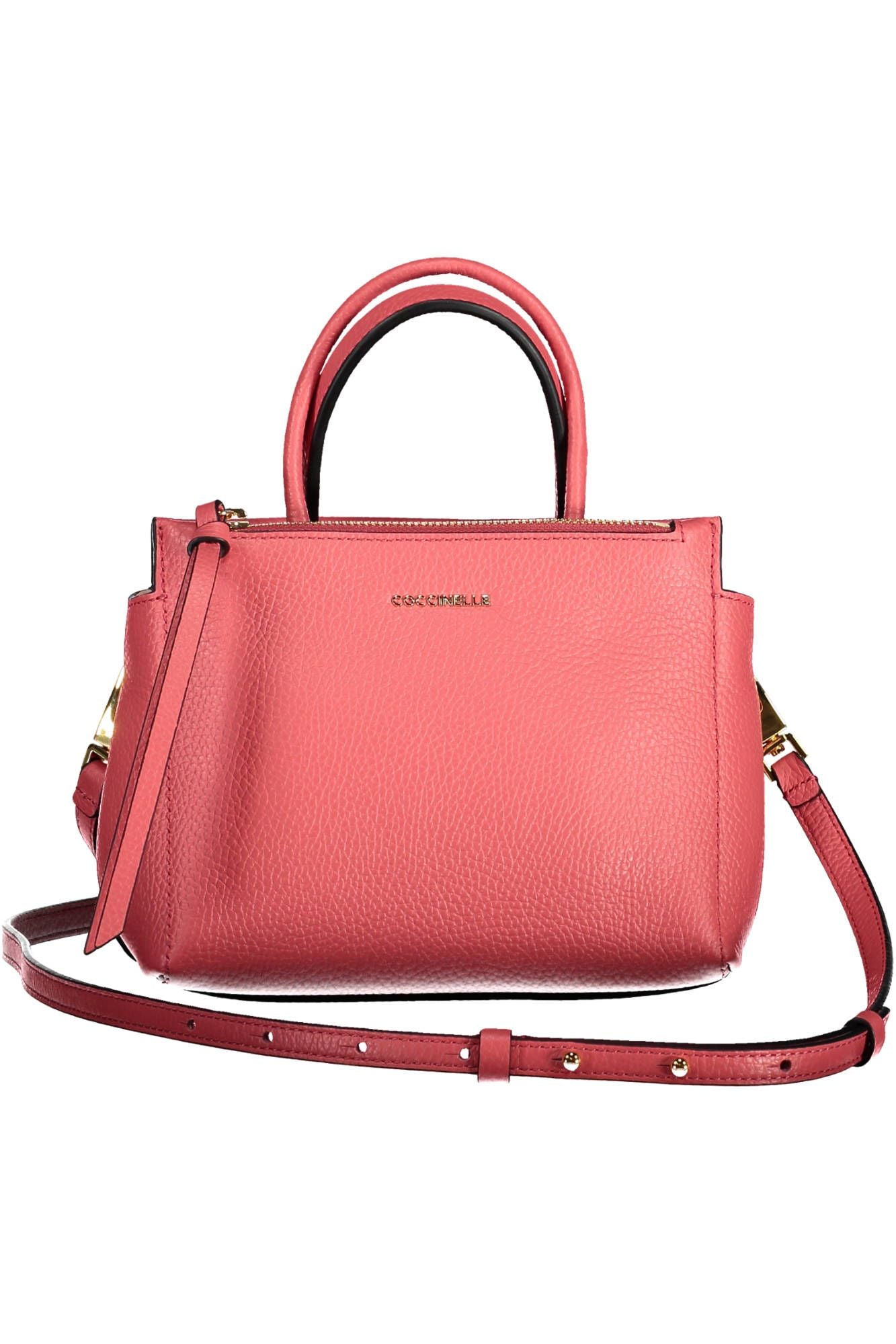 Rosa Lederhandtasche