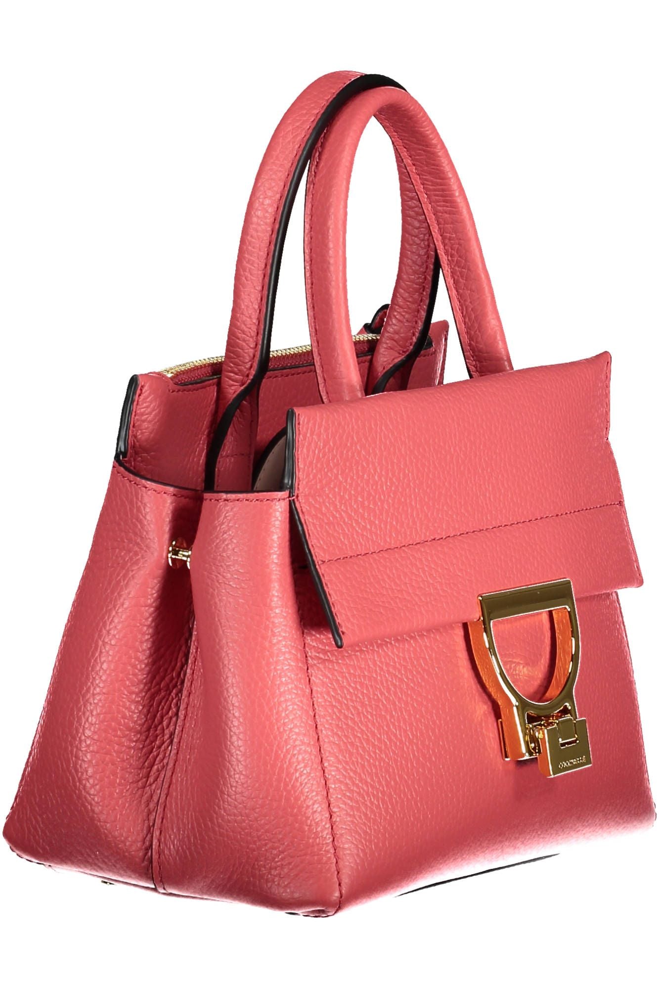 Rosa Lederhandtasche