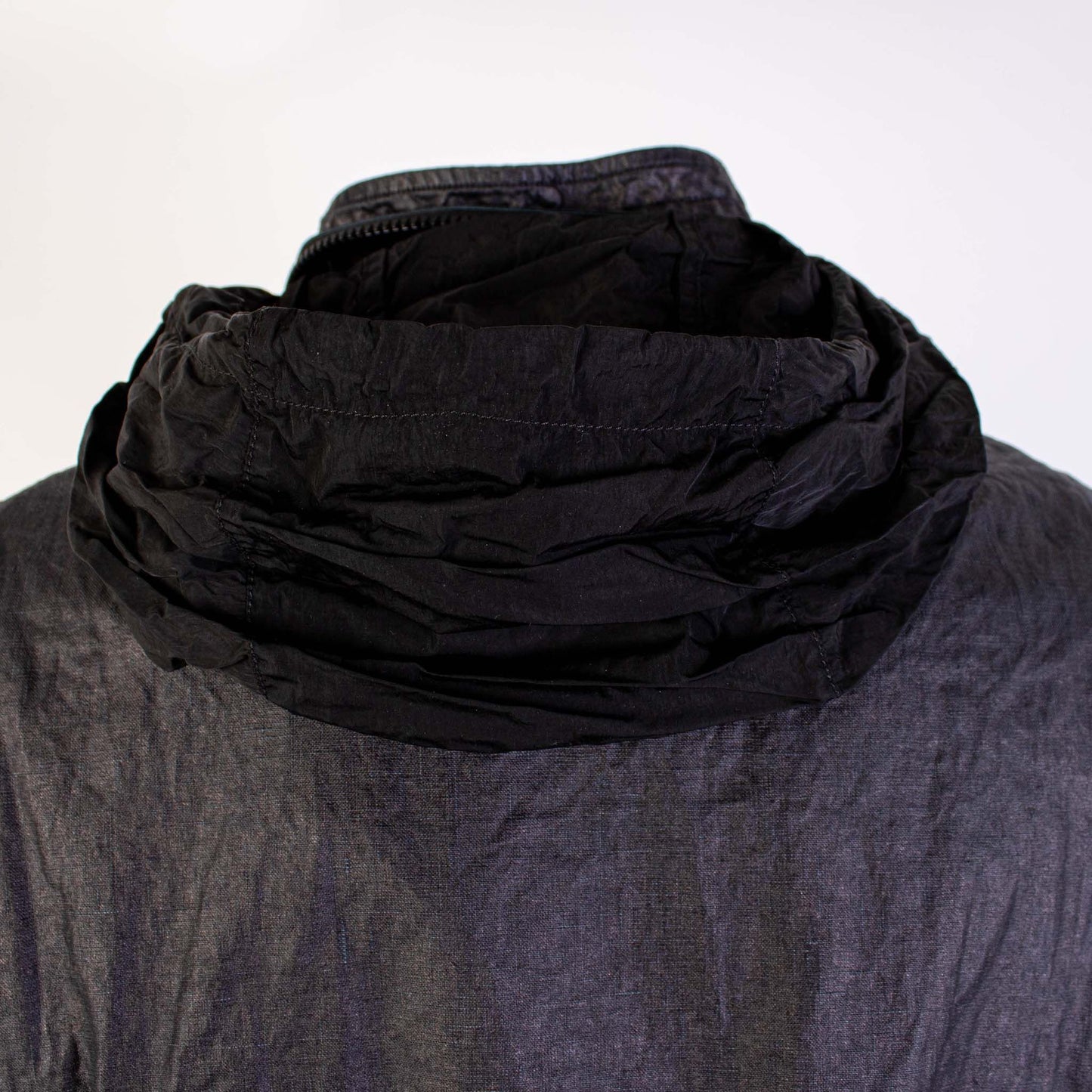 Wachs-Effekt Schwarz C.P. Company Jacke