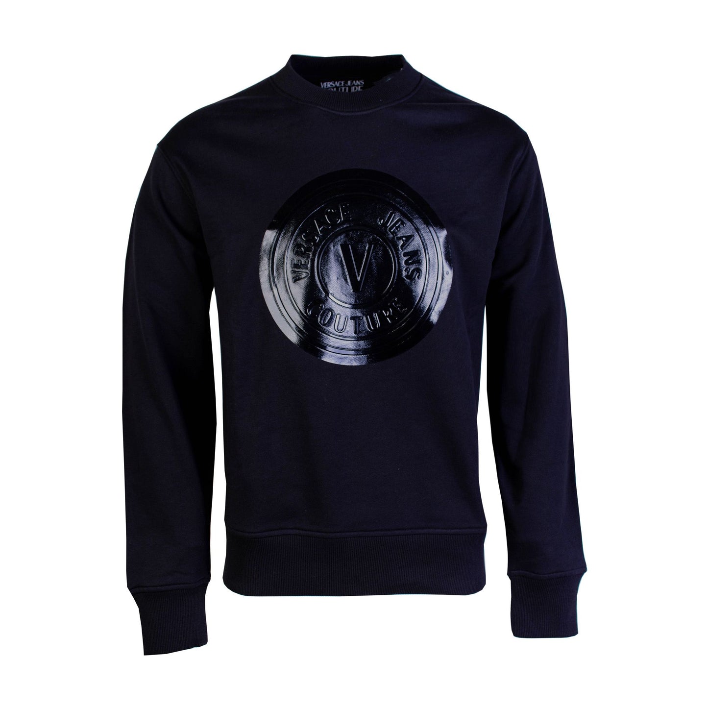 Schwarzes Logo-Sweatshirt aus Baumwolle