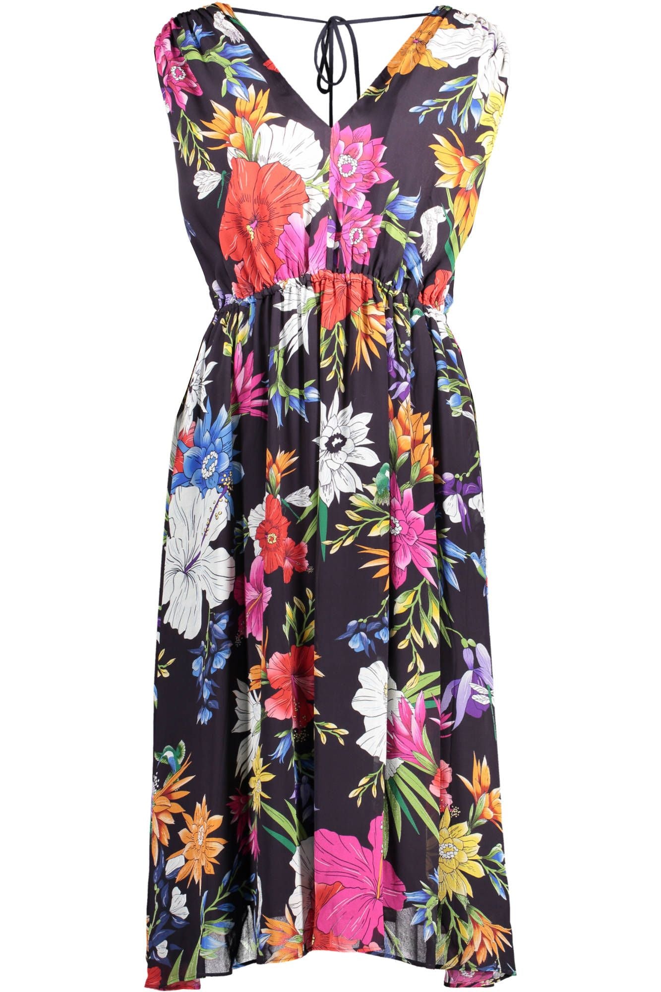 Blaues Viskosekleid