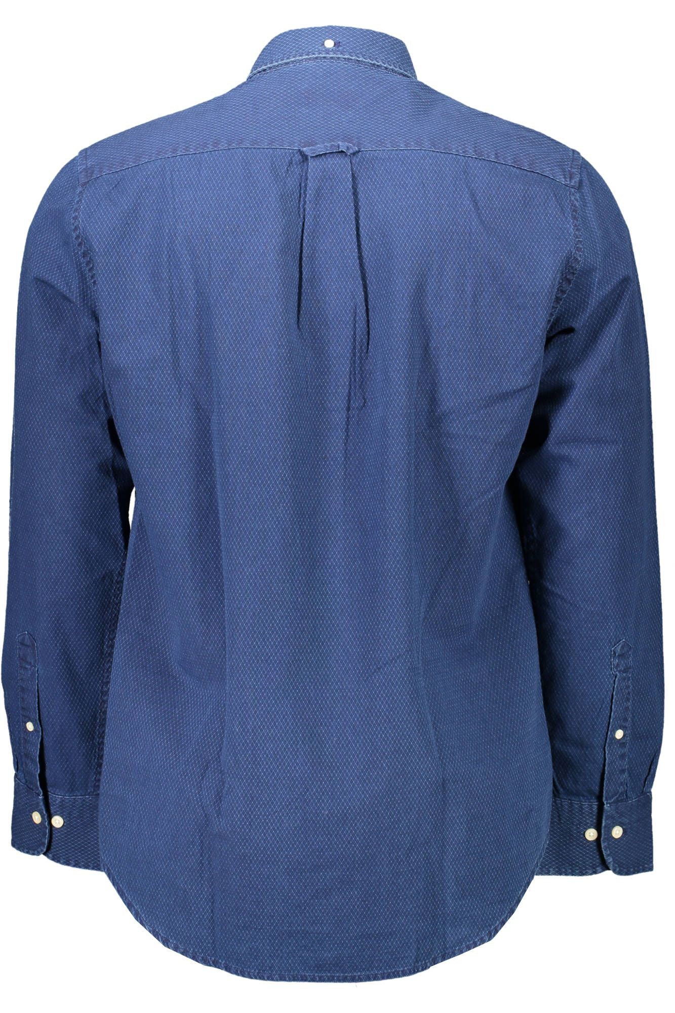 Blaues Baumwollhemd