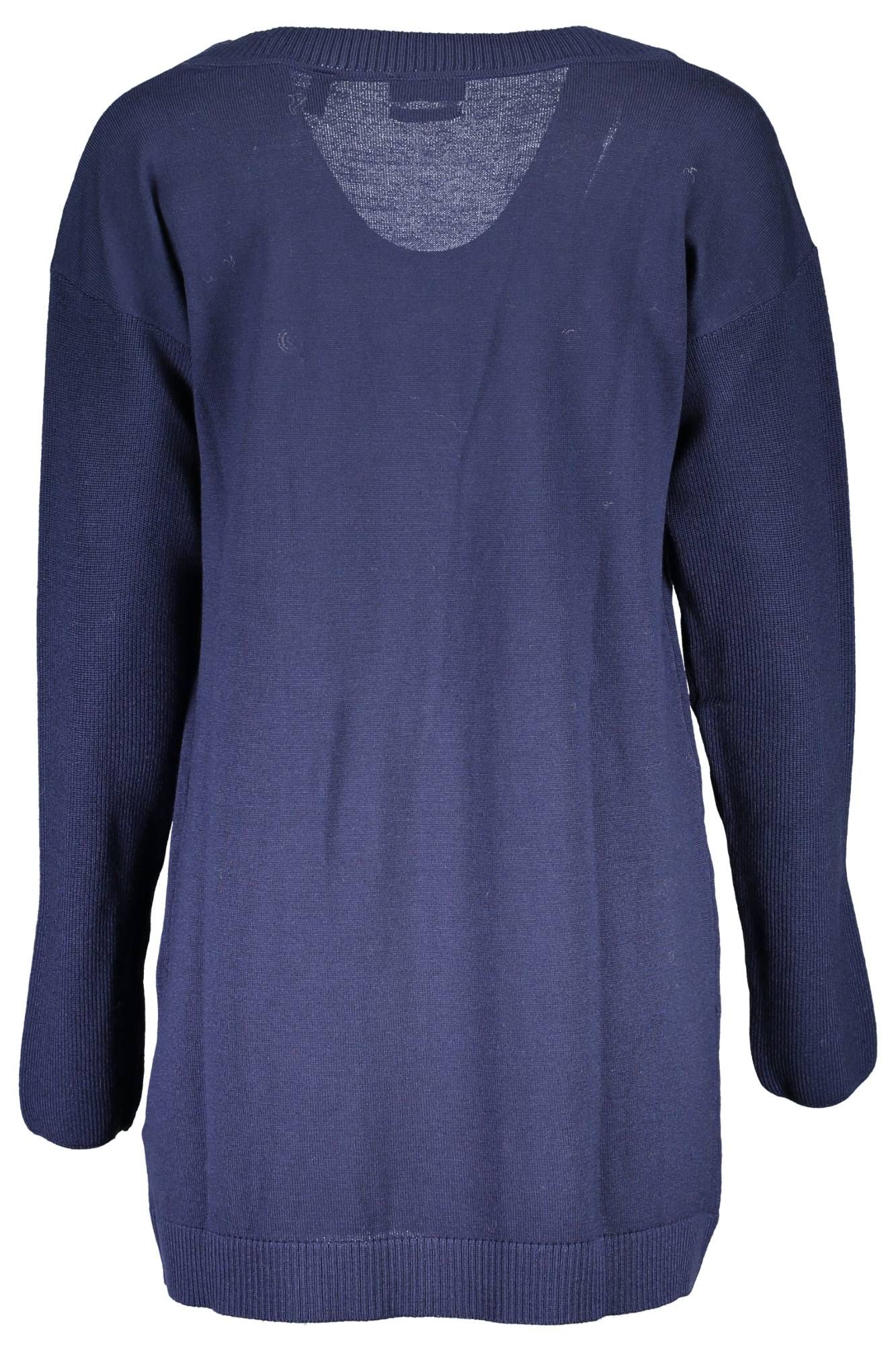 Blauer Pullover aus Wolle