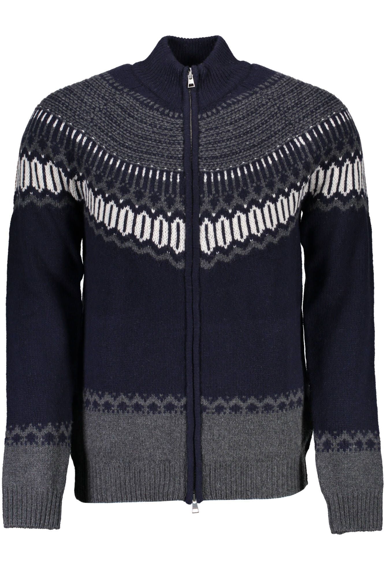 Blauer Pullover aus Wolle