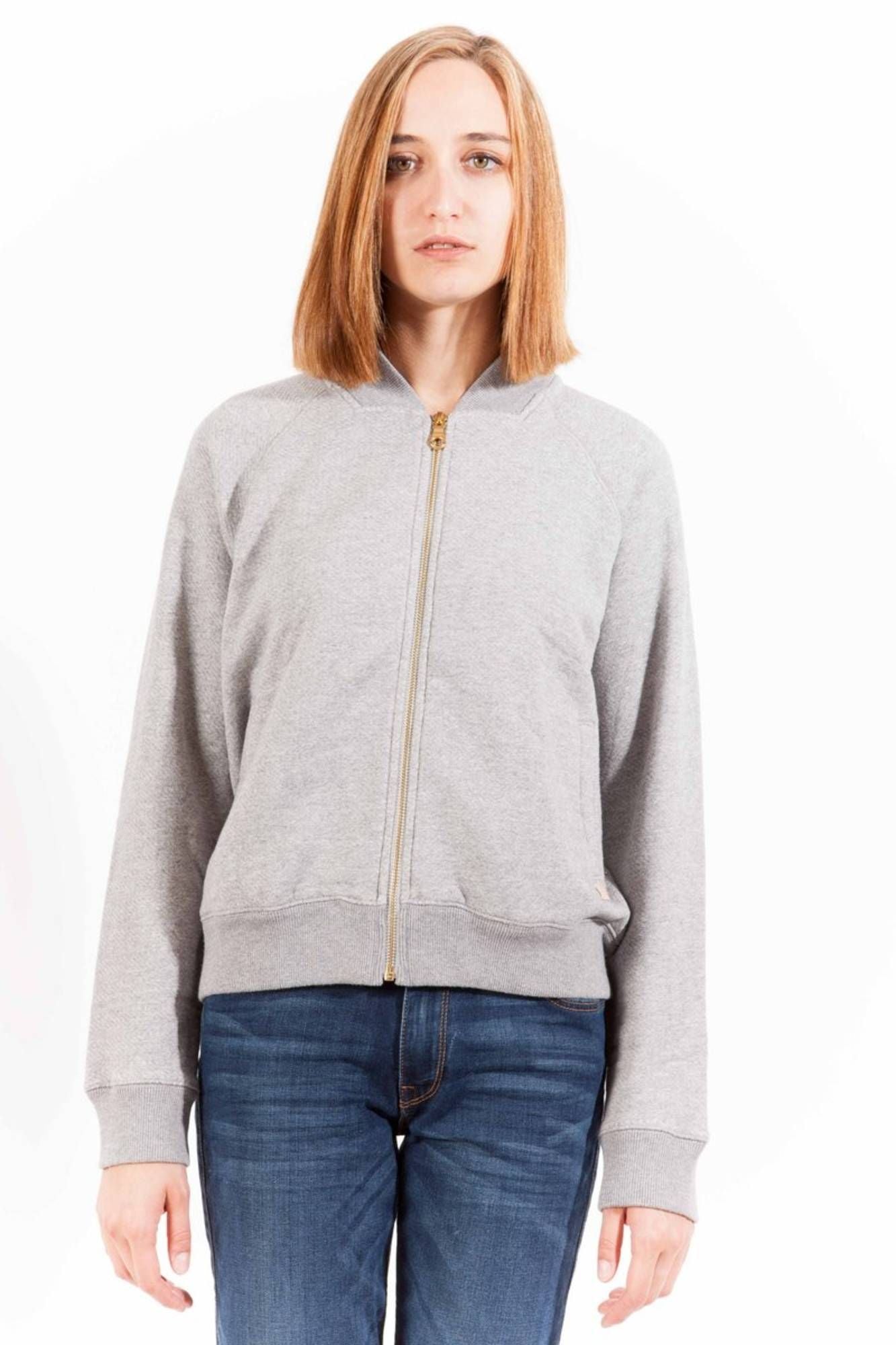 Grauer Baumwollpullover