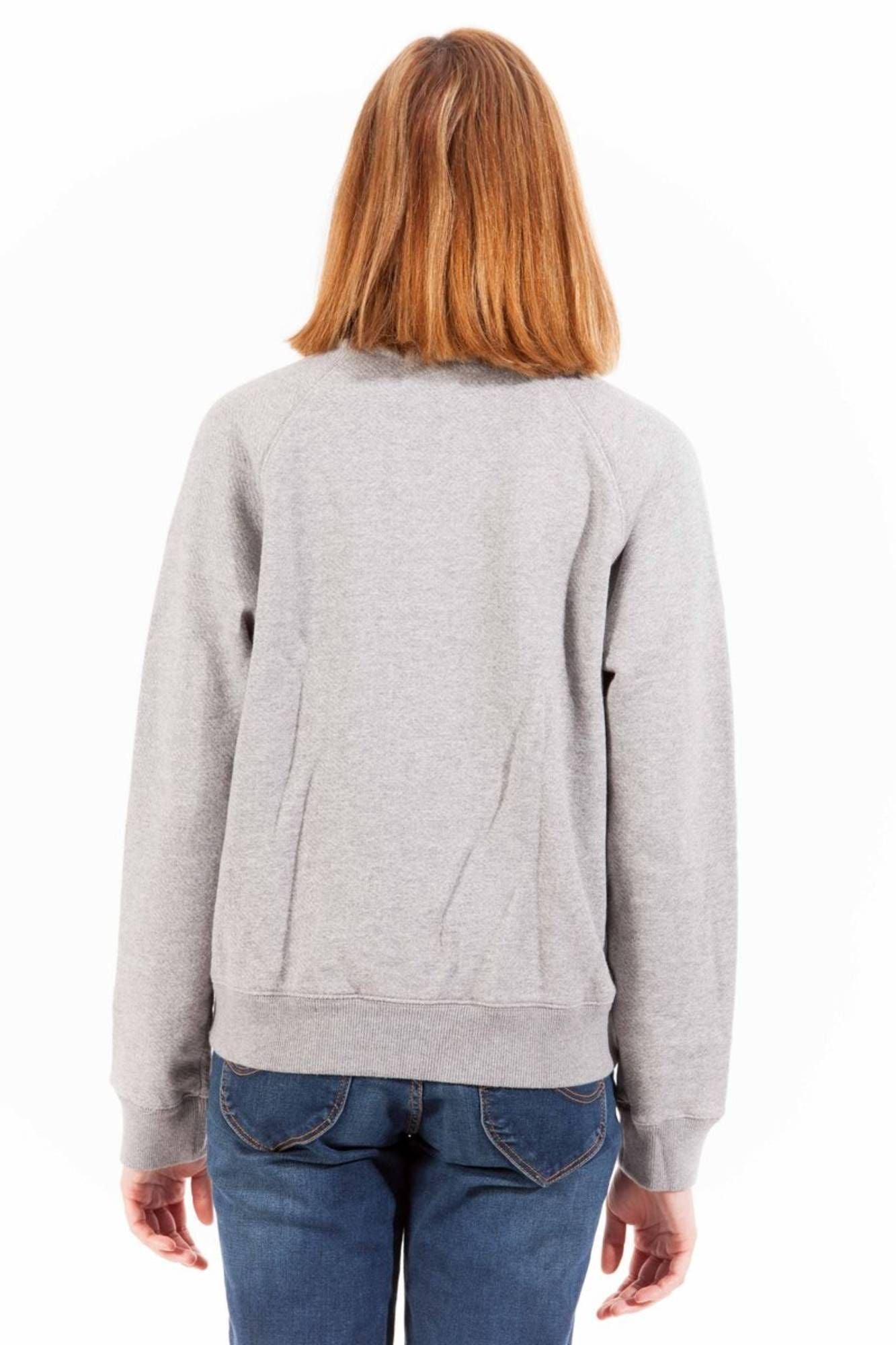 Grauer Baumwollpullover