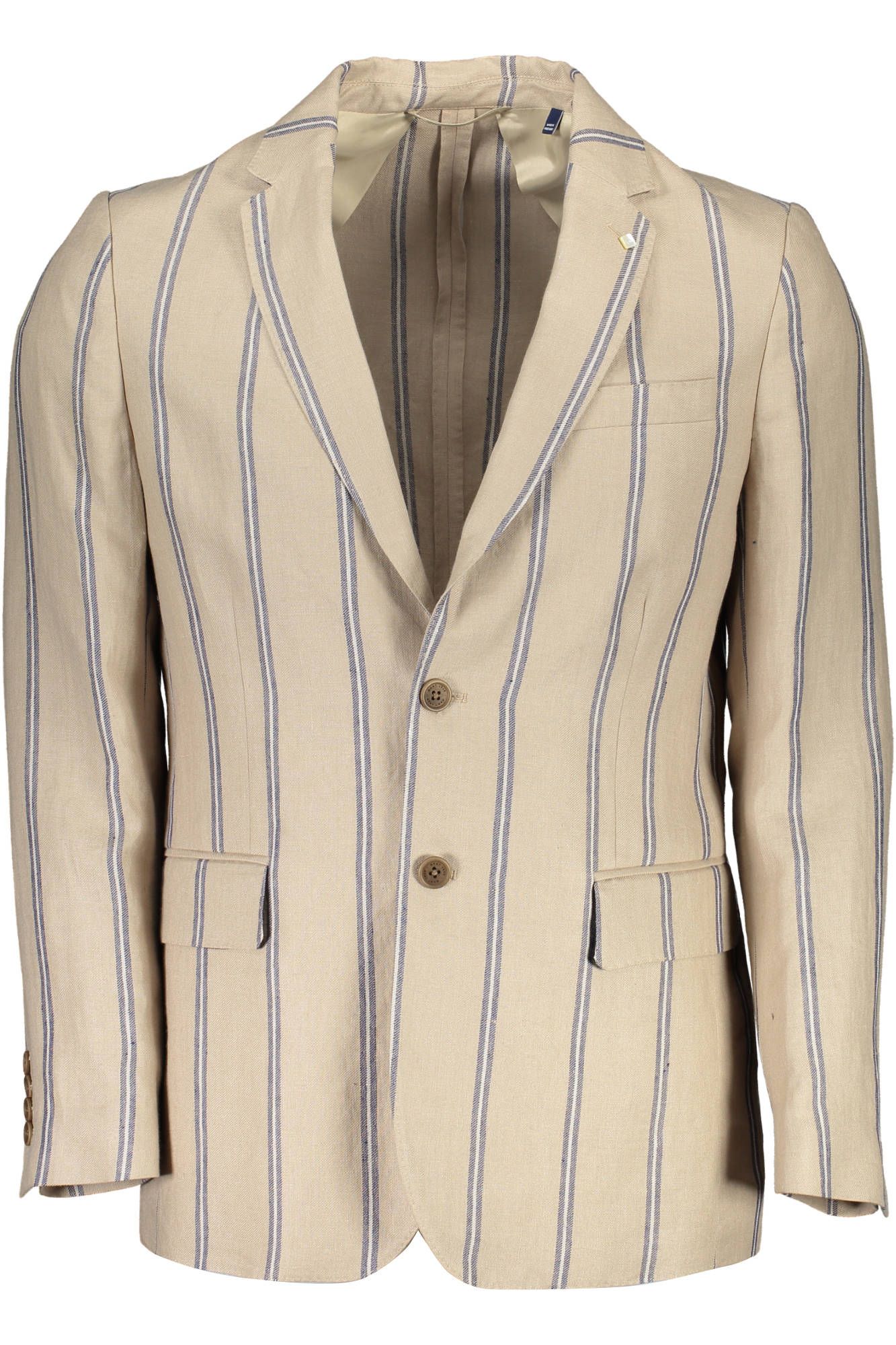 Beige Leinenjacke
