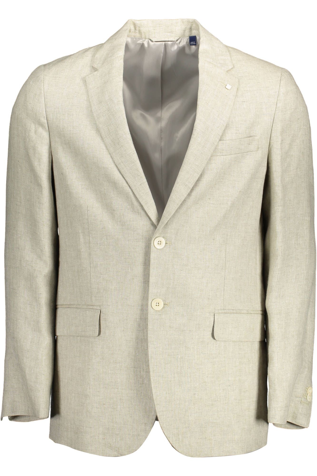 Beige Leinenjacke