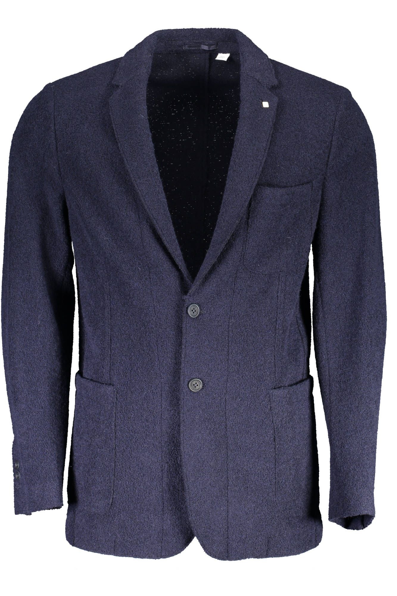 Blaue Polyester-Jacke
