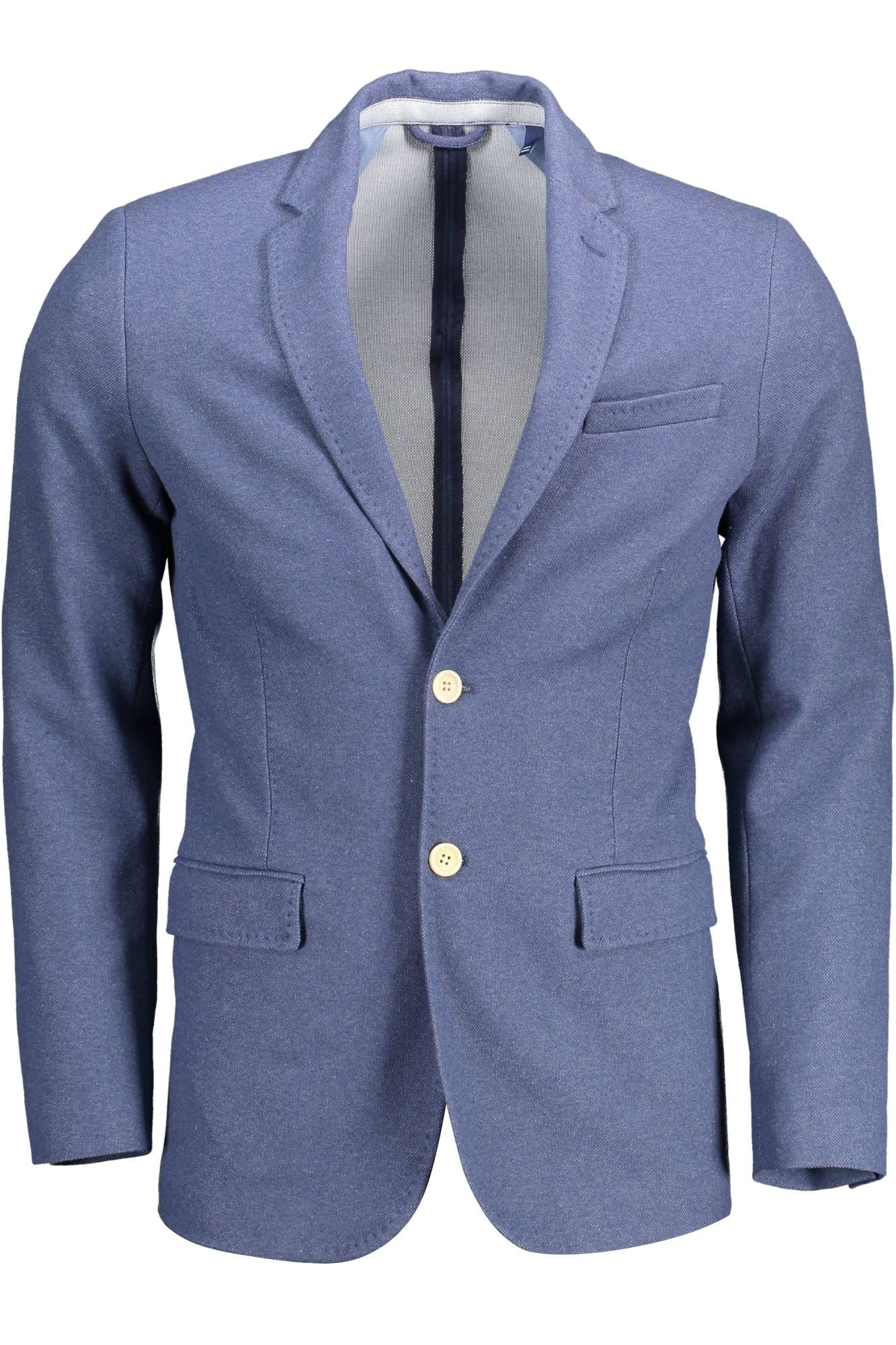 Blaue Baumwolljacke