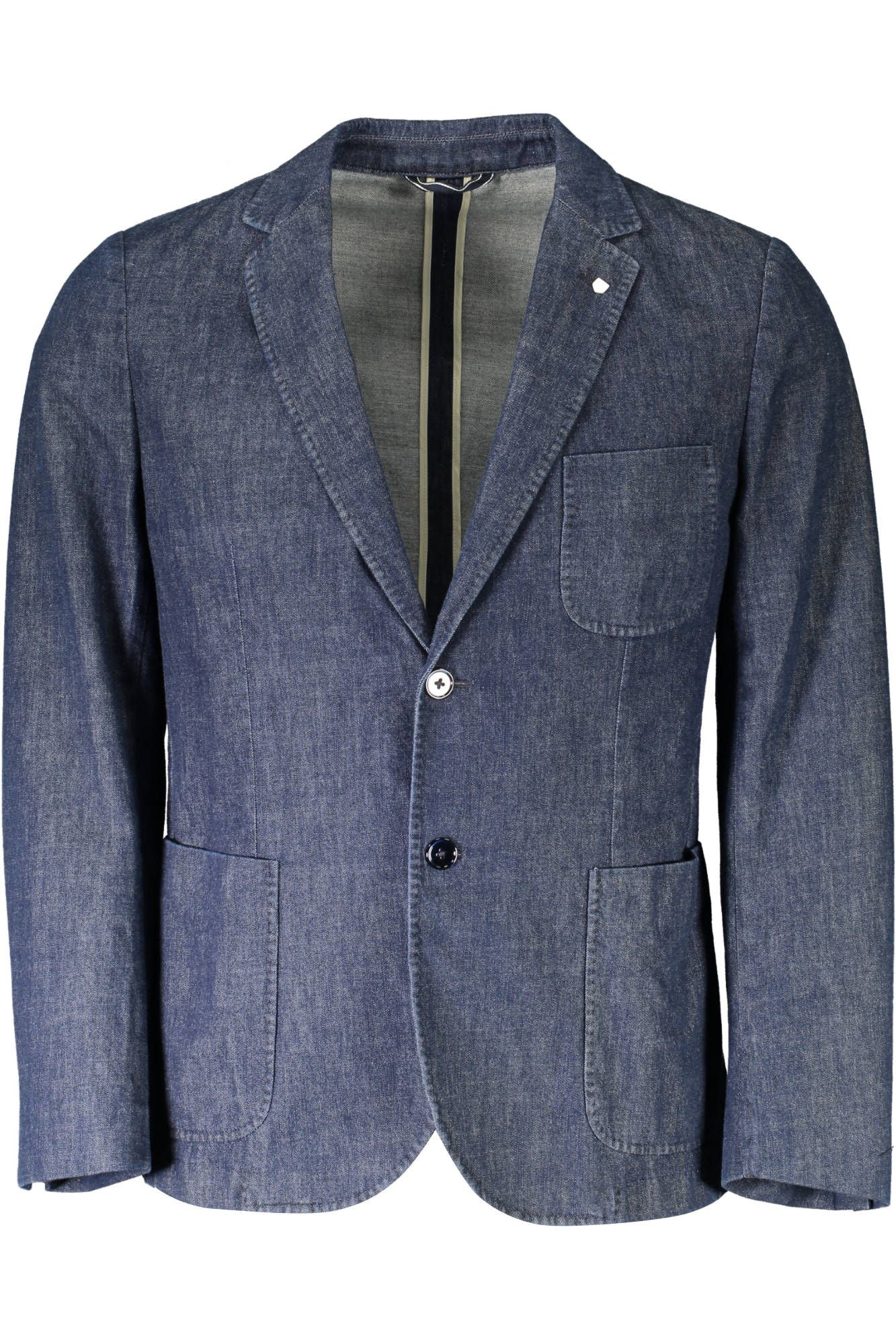 Blaue Baumwolljacke