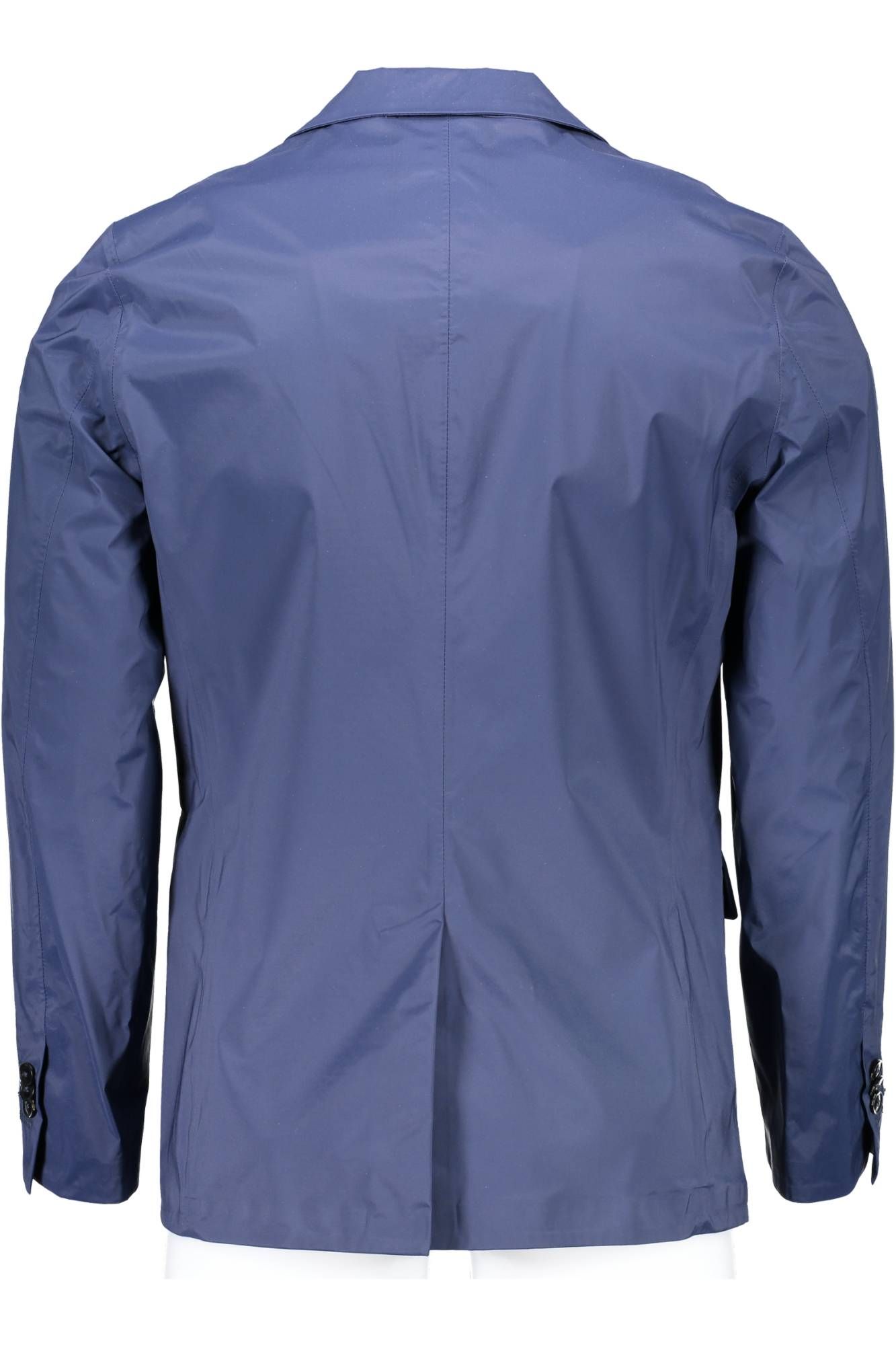 Blaue Nylonjacke
