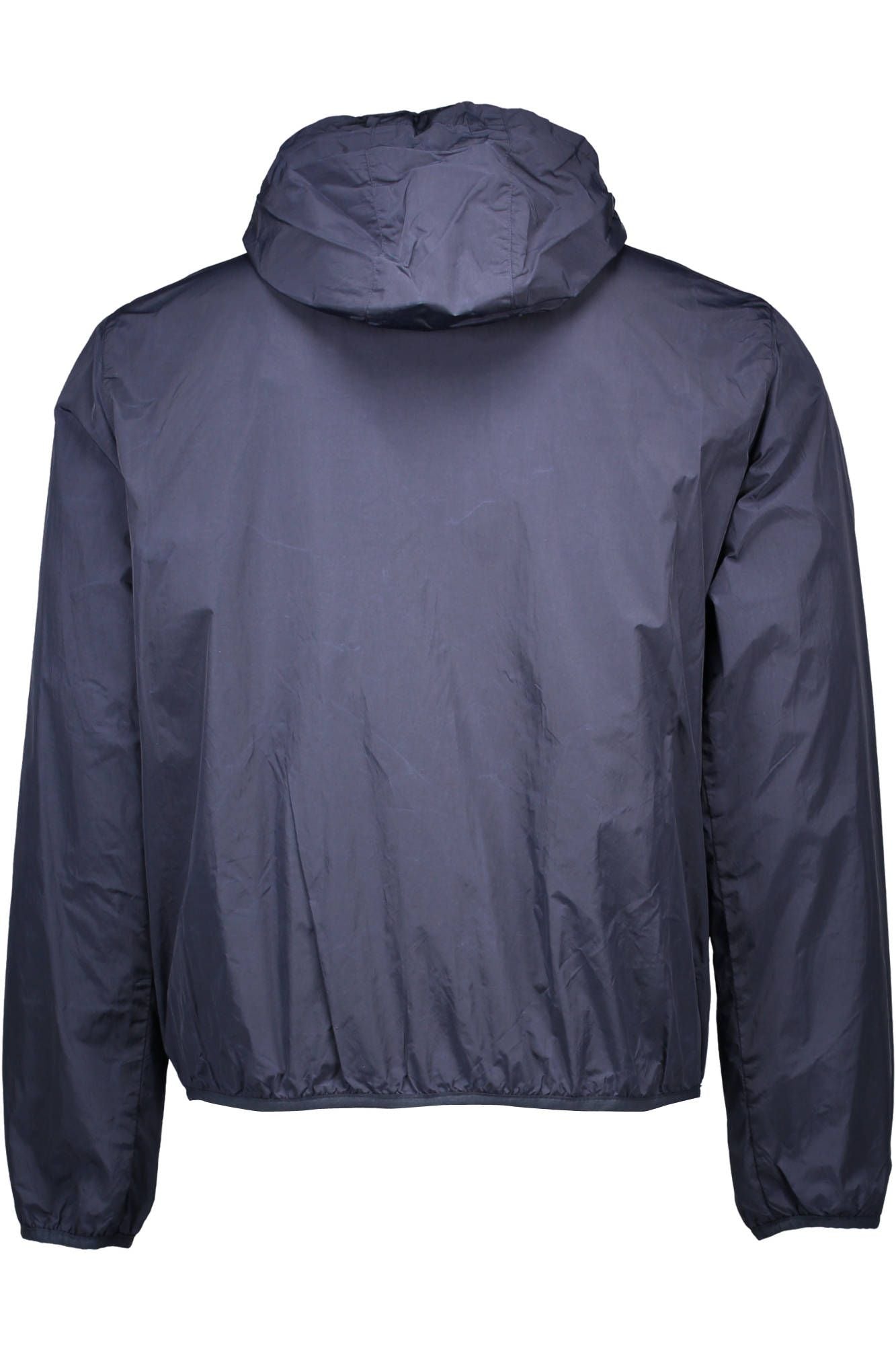 Blaue Nylonjacke