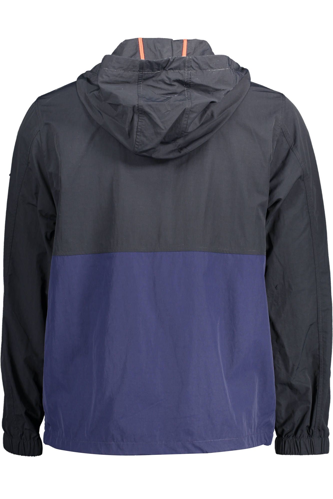 Blaue Polyamid-Jacke