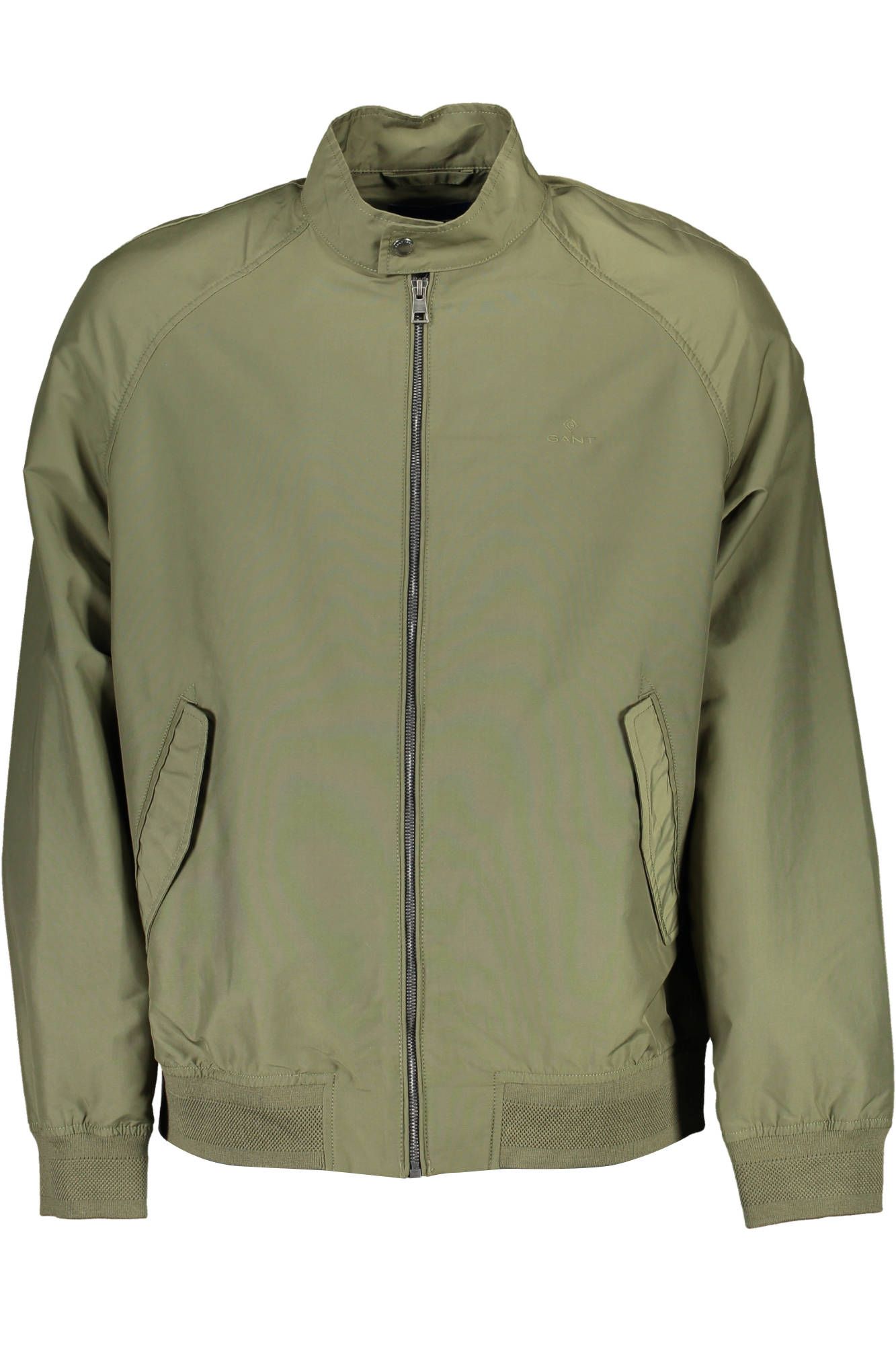 Grüne Polyester-Jacke
