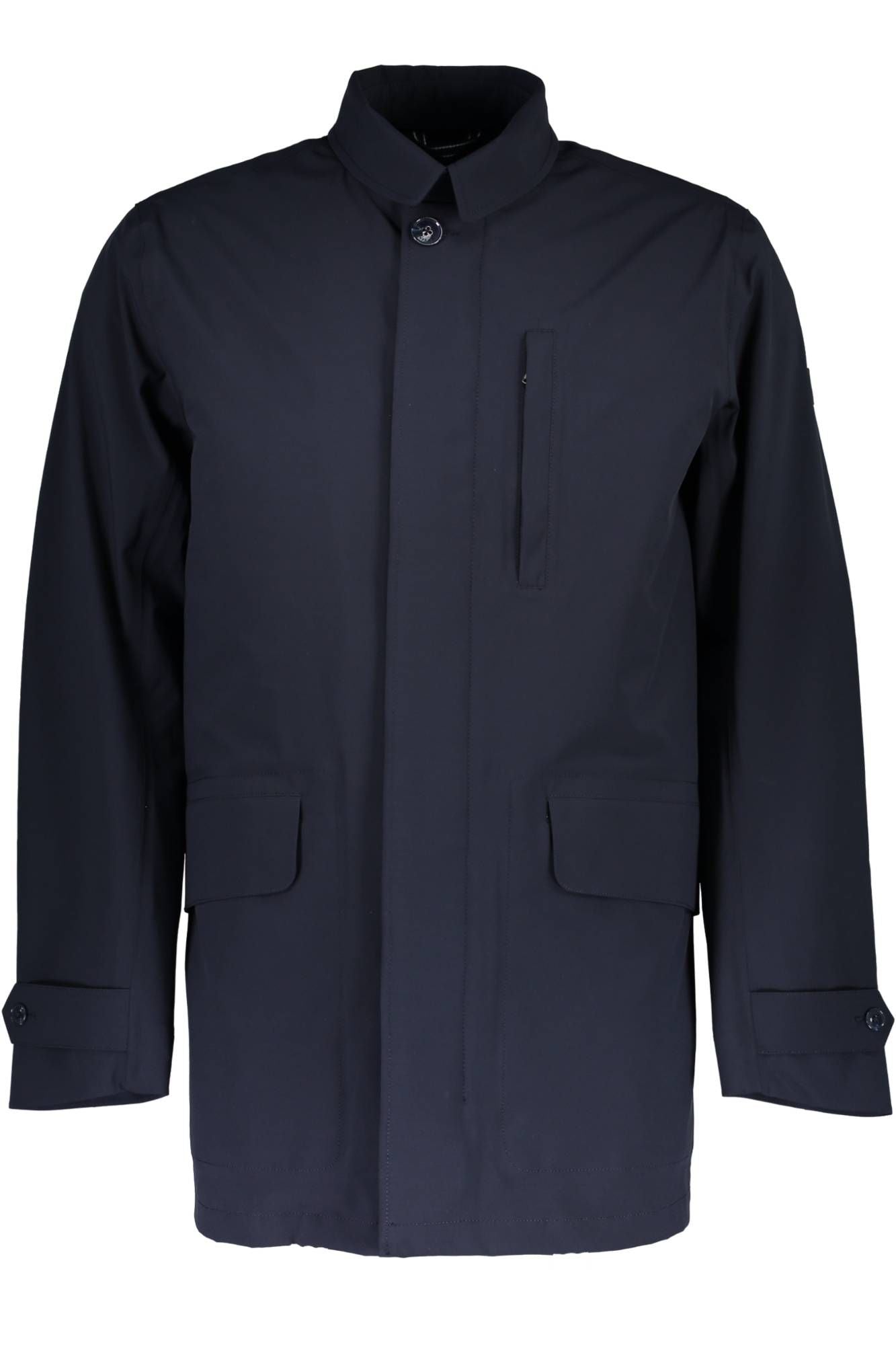Blaue Polyester-Jacke