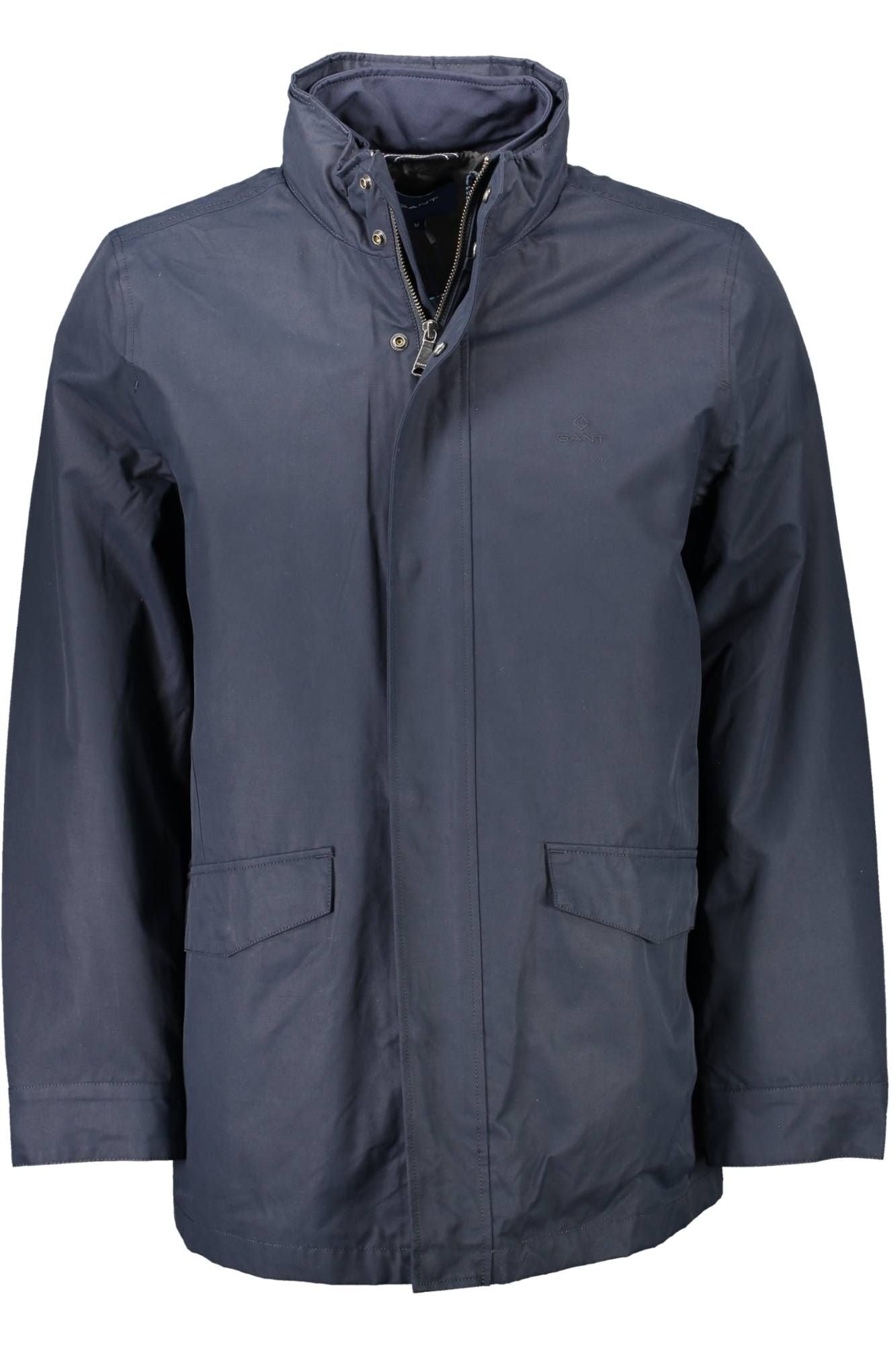 Blaue Polyester-Jacke