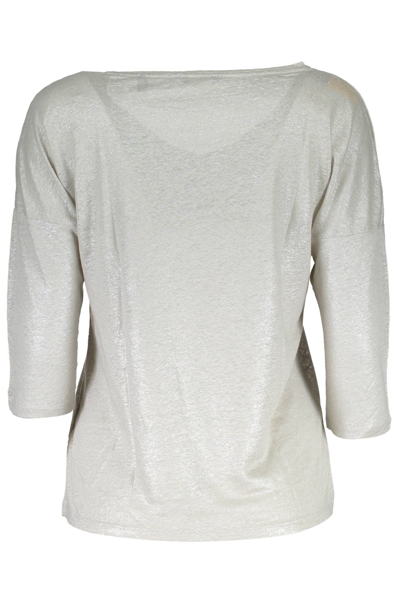 Grauer Leinenpullover