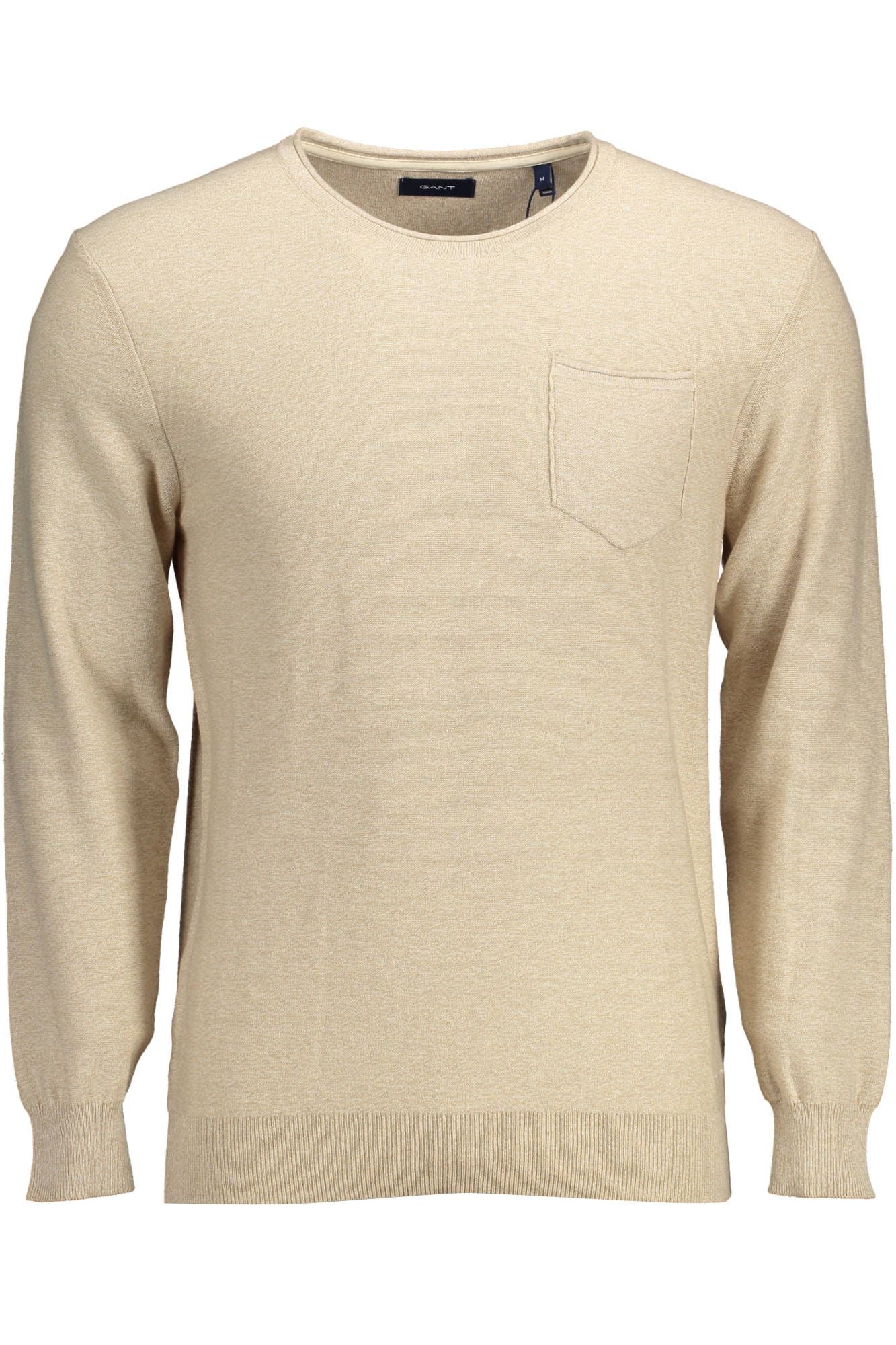 Beigefarbener Baumwollpullover