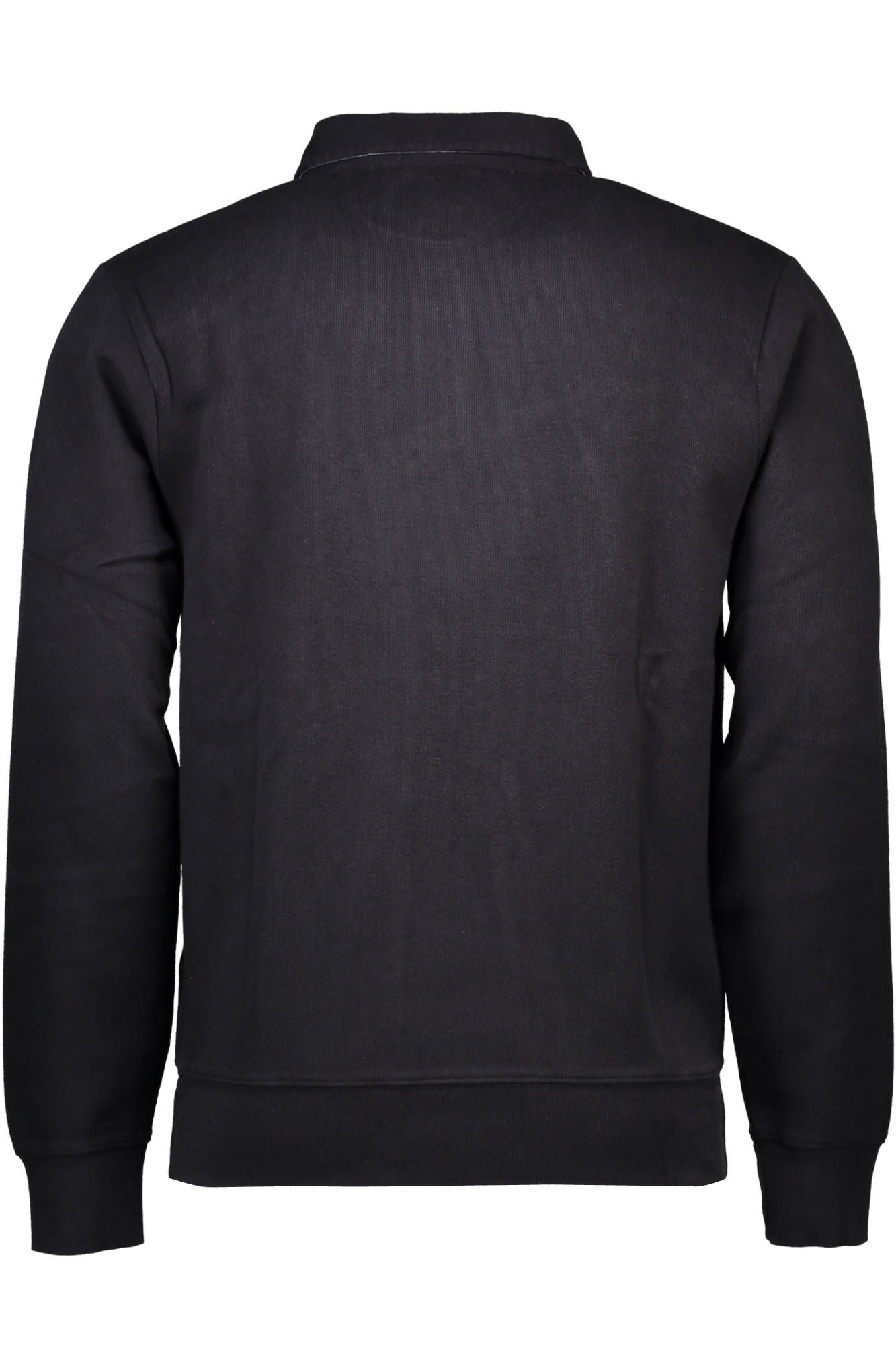 Schwarzer Baumwollpullover