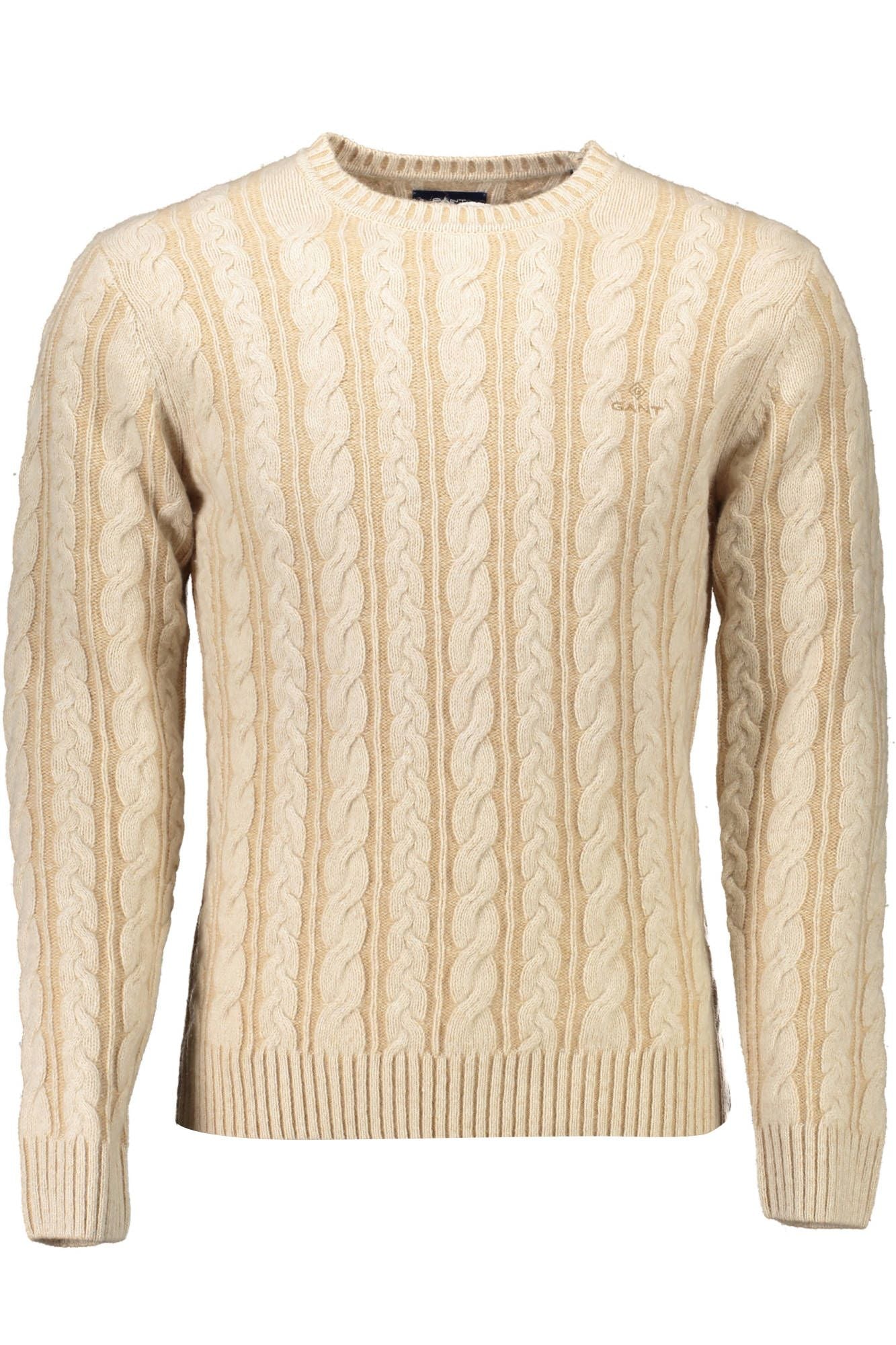 Beigefarbener Pullover aus Wolle